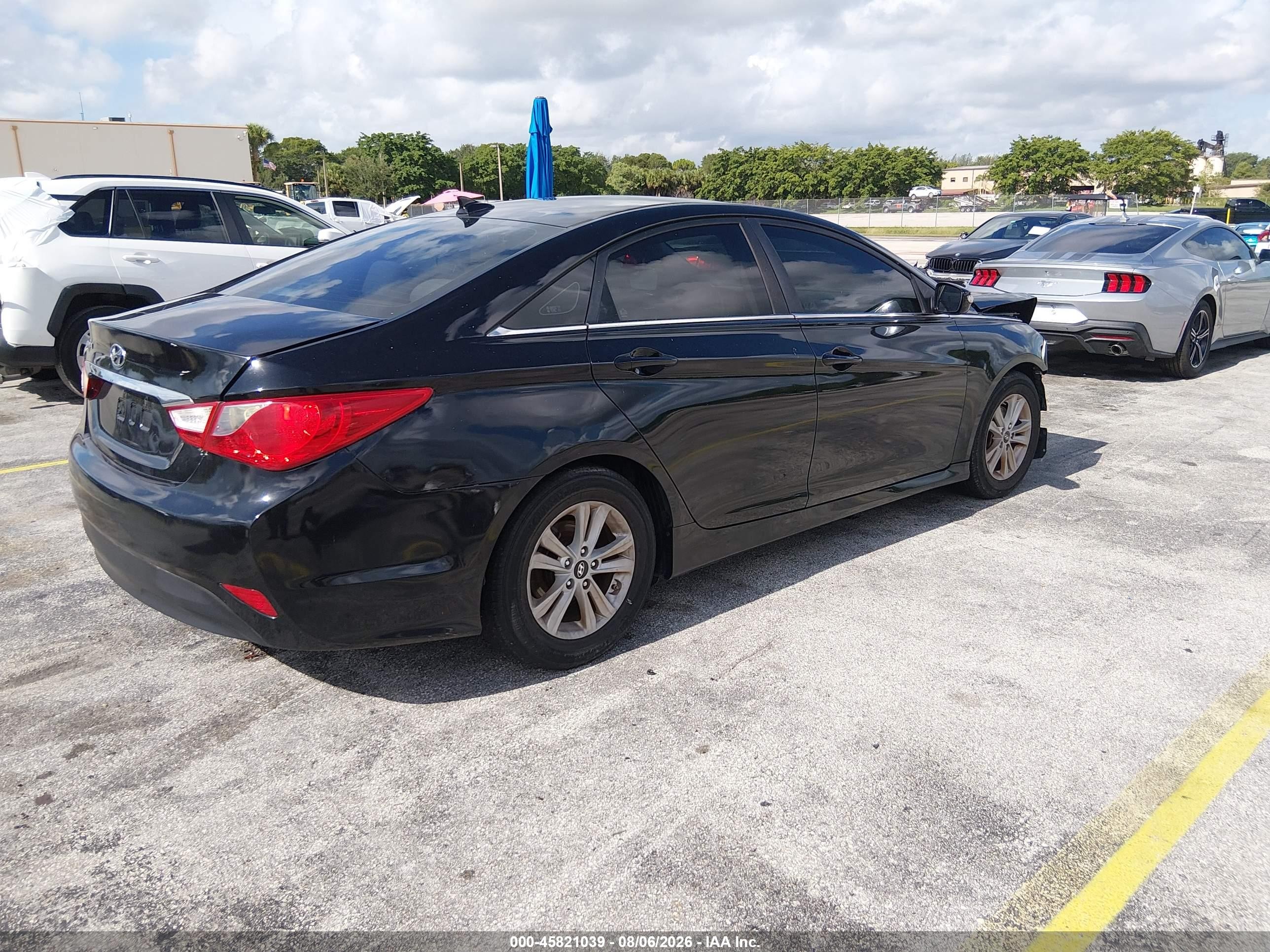 2014 Hyundai Sonata Gls Black vin: 5NPEB4AC6EH941348