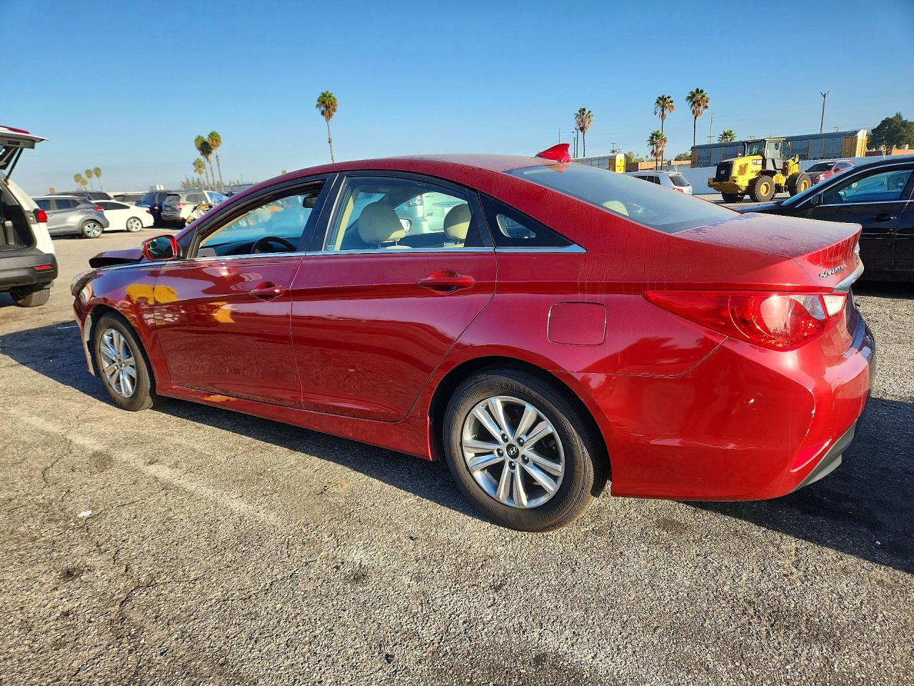 2014 Hyundai Sonata Gls Red vin: 5NPEB4AC6EH943245