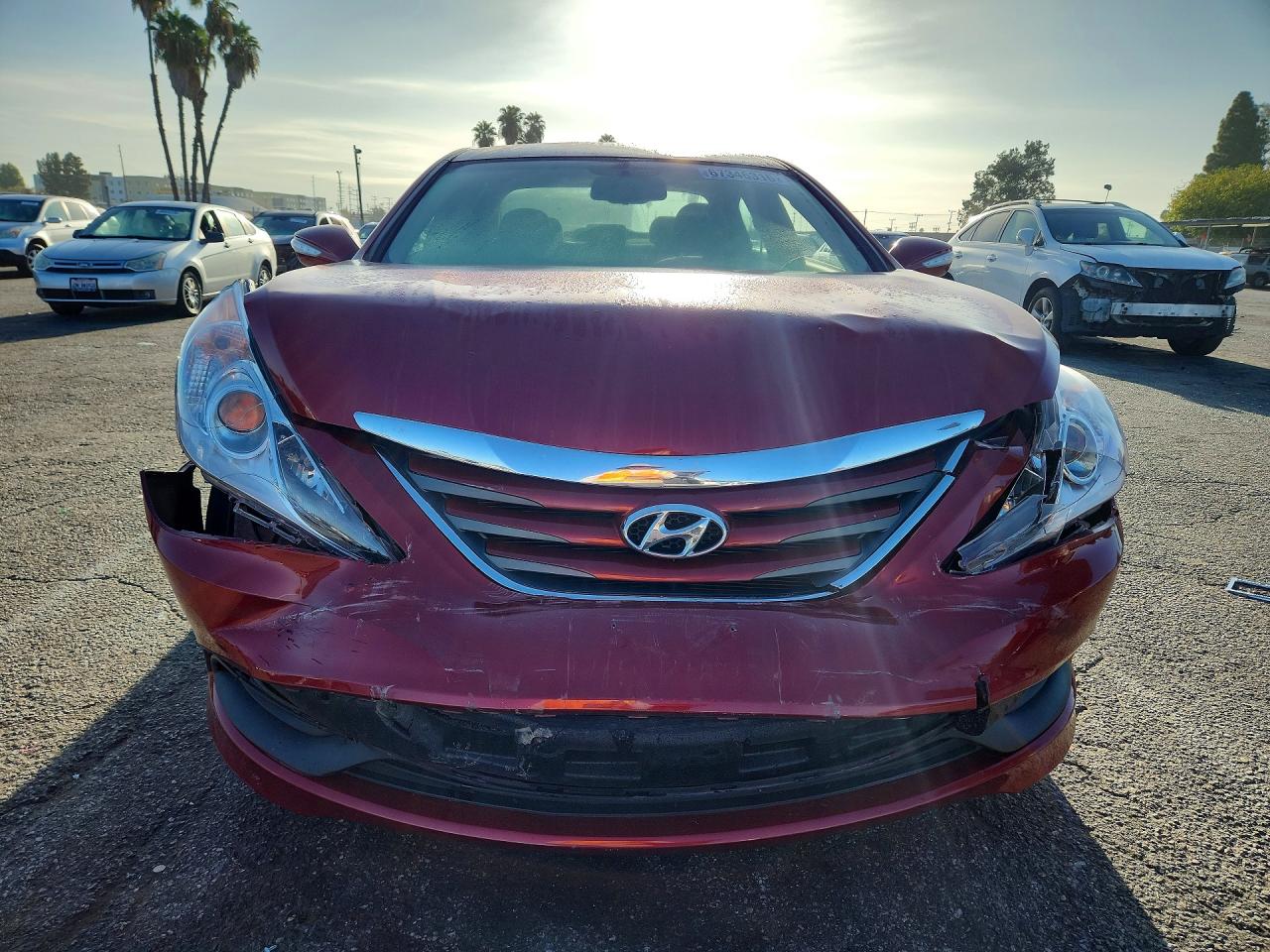 2014 Hyundai Sonata Gls Red vin: 5NPEB4AC6EH943245