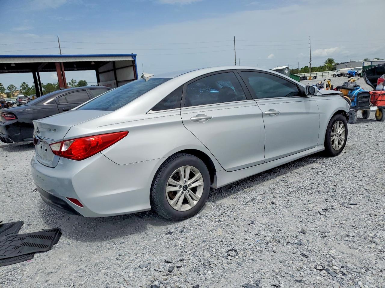 2014 Hyundai Sonata Gls Silver vin: 5NPEB4AC6EH943486