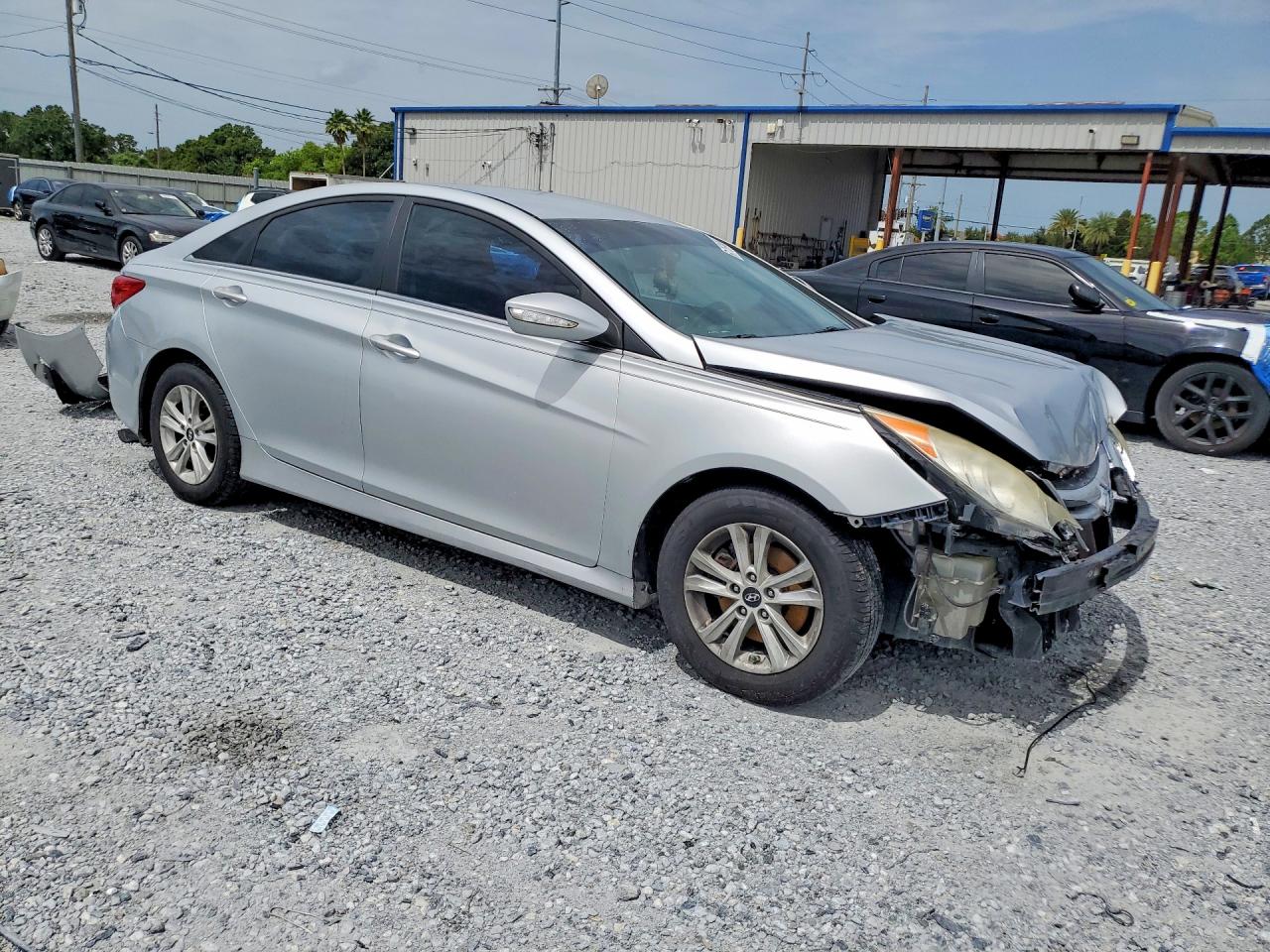 2014 Hyundai Sonata Gls Silver vin: 5NPEB4AC6EH943486