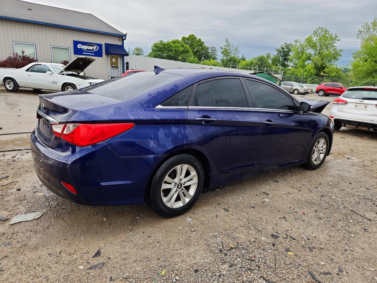 2014 Hyundai Sonata Gls Blue vin: 5NPEB4AC6EH943990