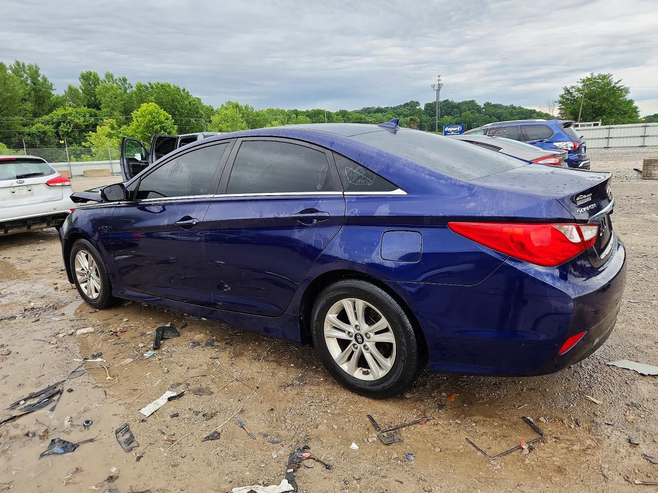 2014 Hyundai Sonata Gls Blue vin: 5NPEB4AC6EH943990
