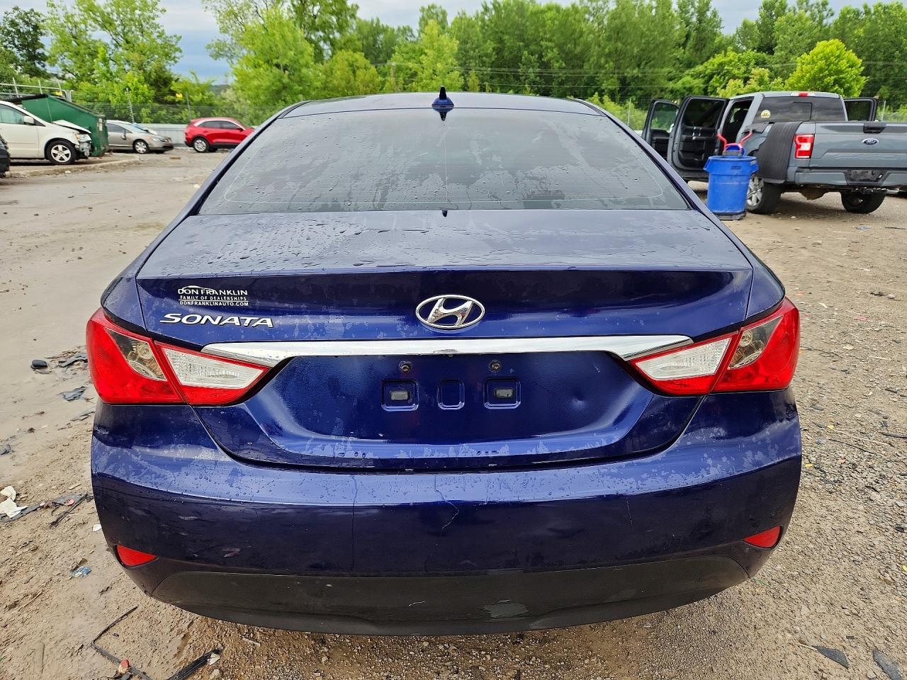 2014 Hyundai Sonata Gls Blue vin: 5NPEB4AC6EH943990