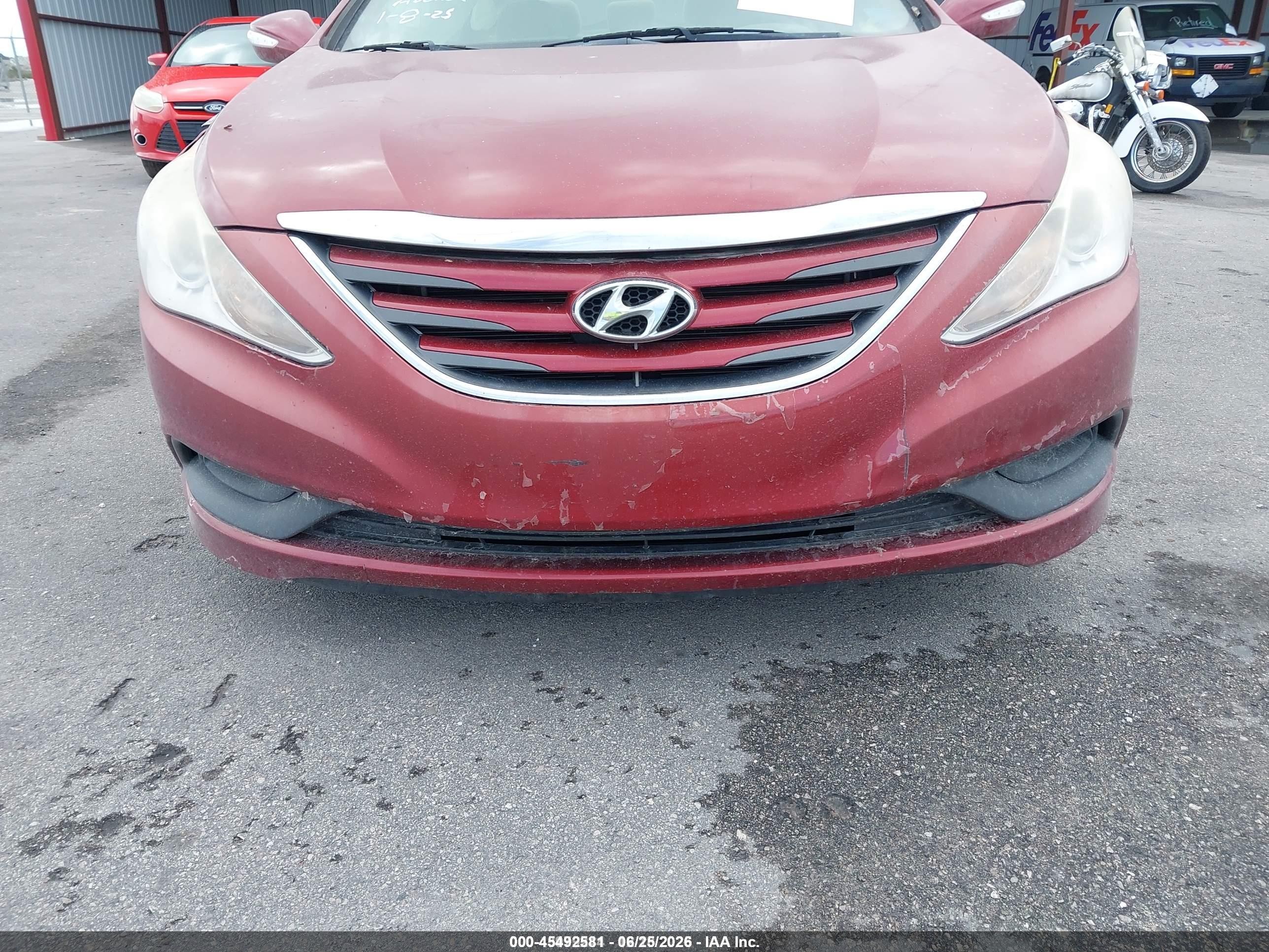 2014 Hyundai Sonata Gls Maroon vin: 5NPEB4AC6EH947246