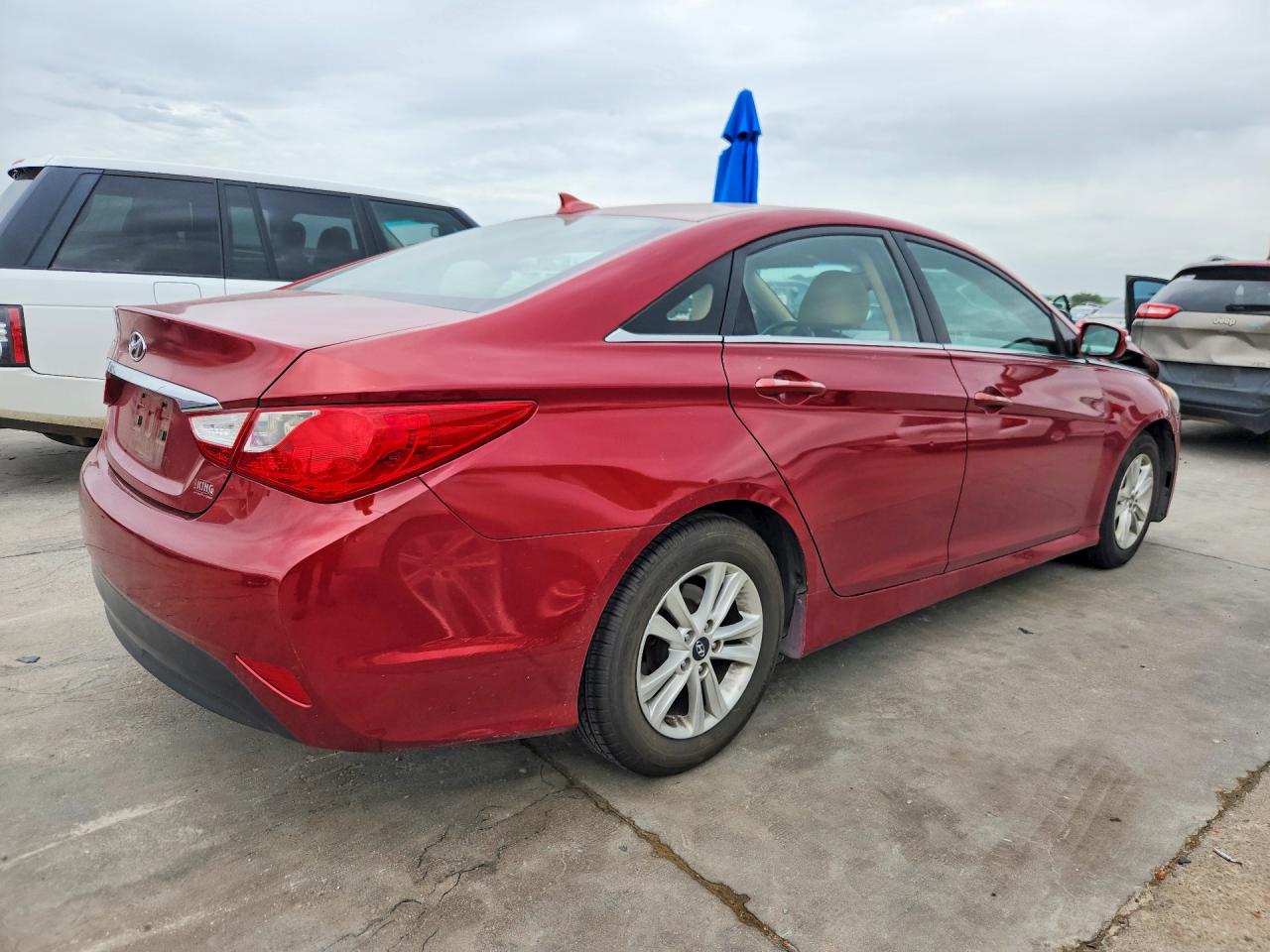 2014 Hyundai Sonata Gls Red vin: 5NPEB4AC6EH948459