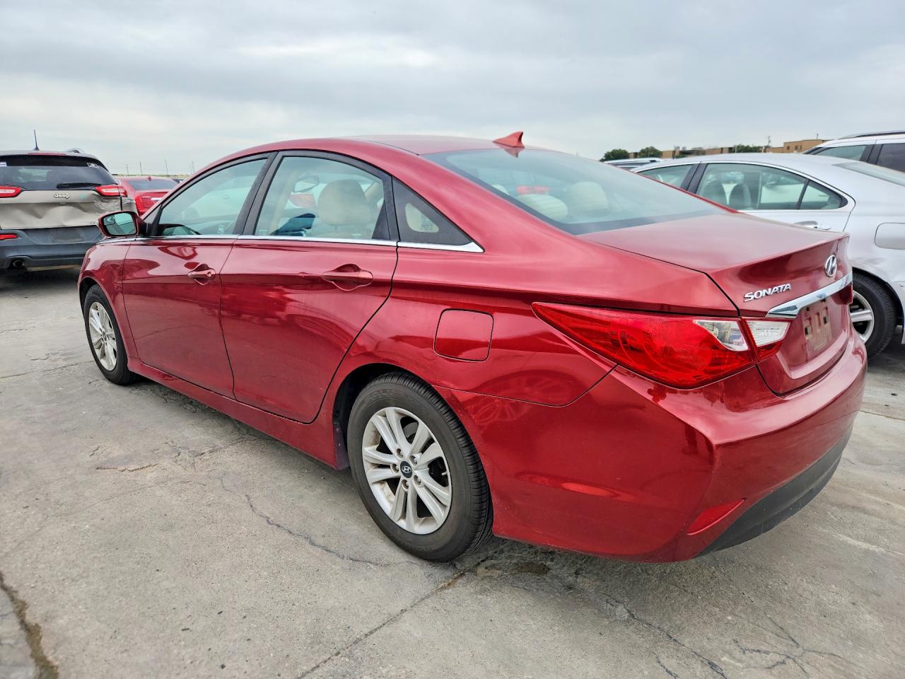 2014 Hyundai Sonata Gls Red vin: 5NPEB4AC6EH948459