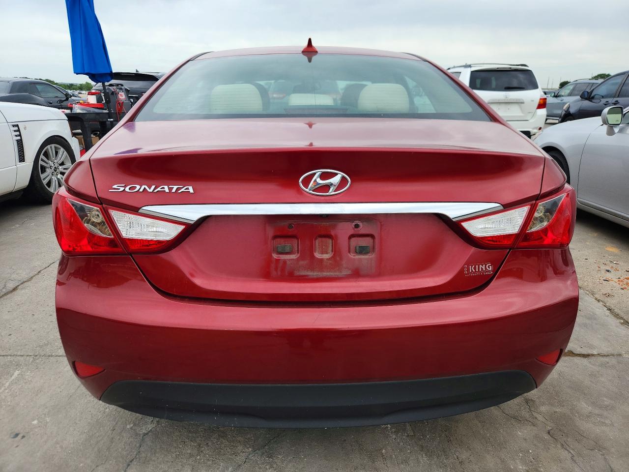 2014 Hyundai Sonata Gls Red vin: 5NPEB4AC6EH948459