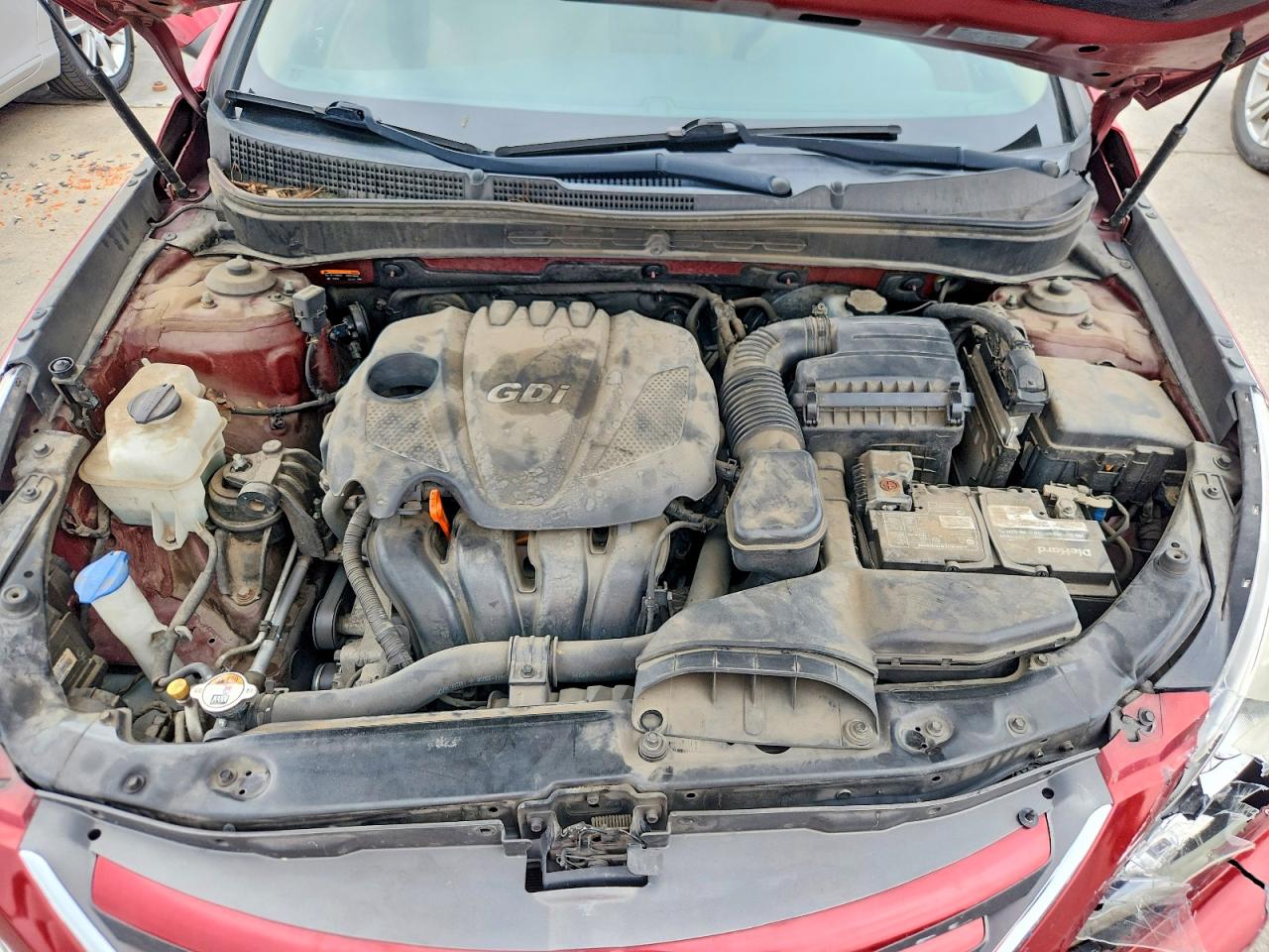 2014 Hyundai Sonata Gls Red vin: 5NPEB4AC6EH948459