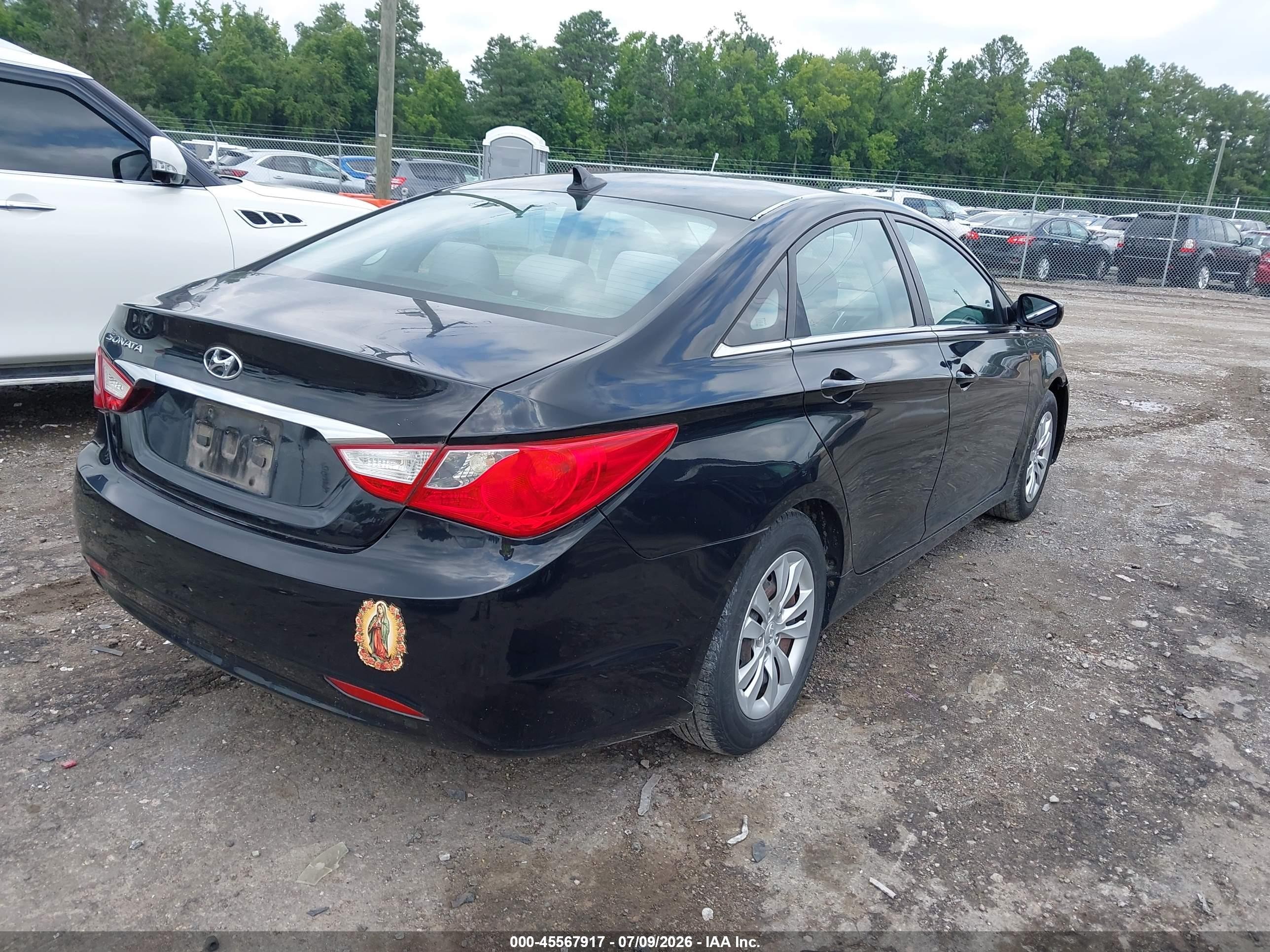 2011 Hyundai Sonata Gls Black vin: 5NPEB4AC7BH017075