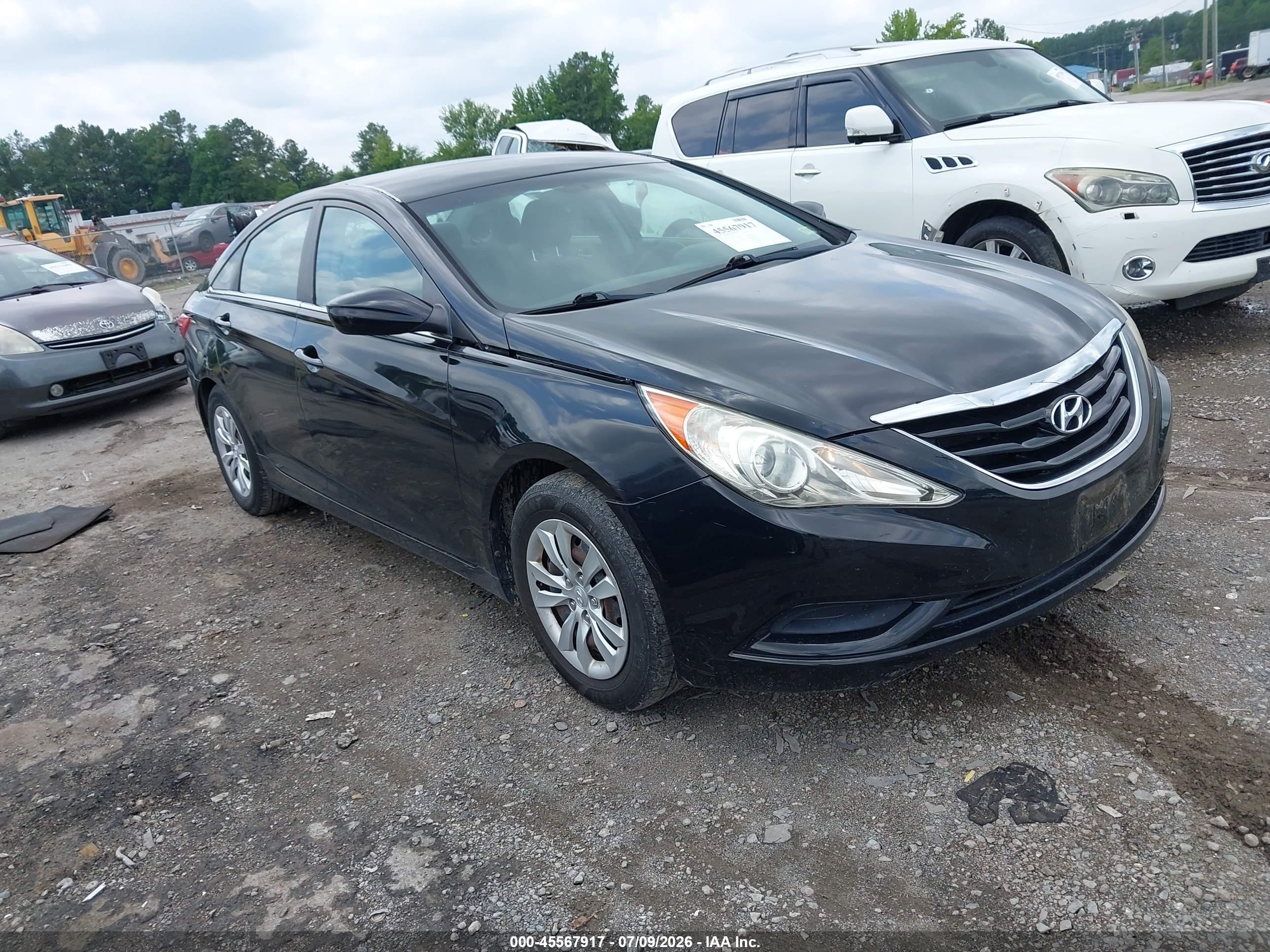 2011 Hyundai Sonata Gls Black vin: 5NPEB4AC7BH017075