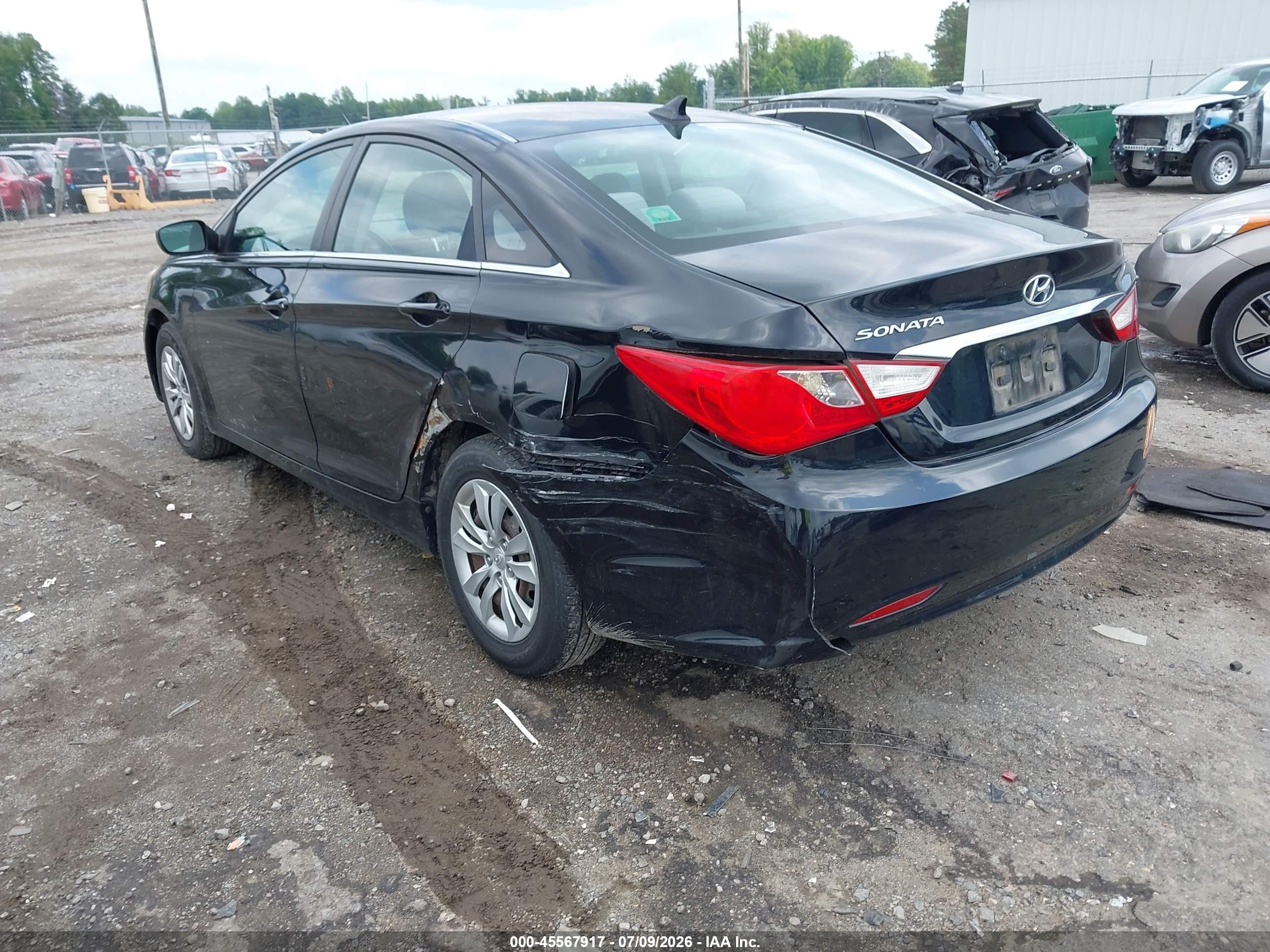 2011 Hyundai Sonata Gls Black vin: 5NPEB4AC7BH017075