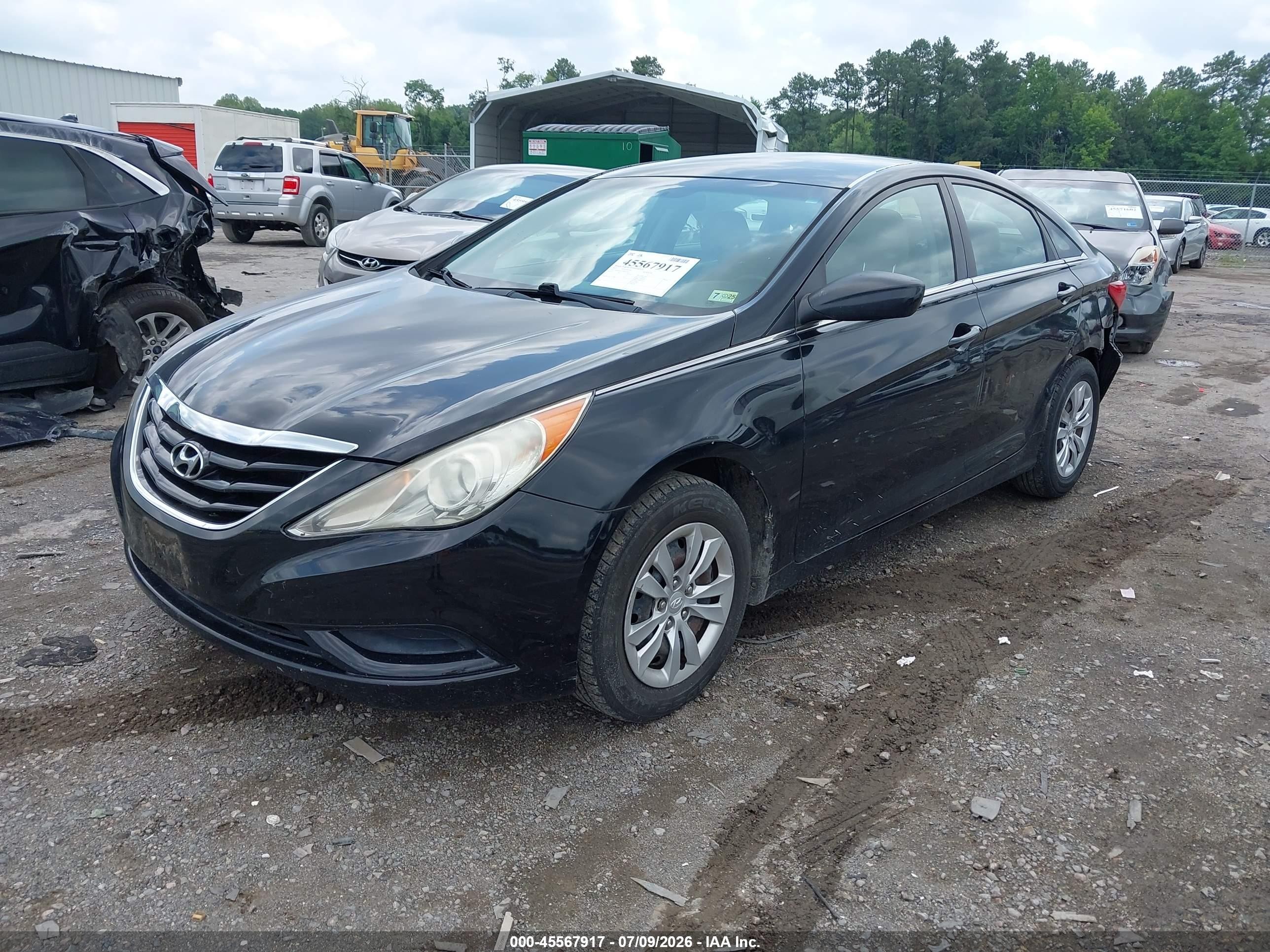 2011 Hyundai Sonata Gls Black vin: 5NPEB4AC7BH017075