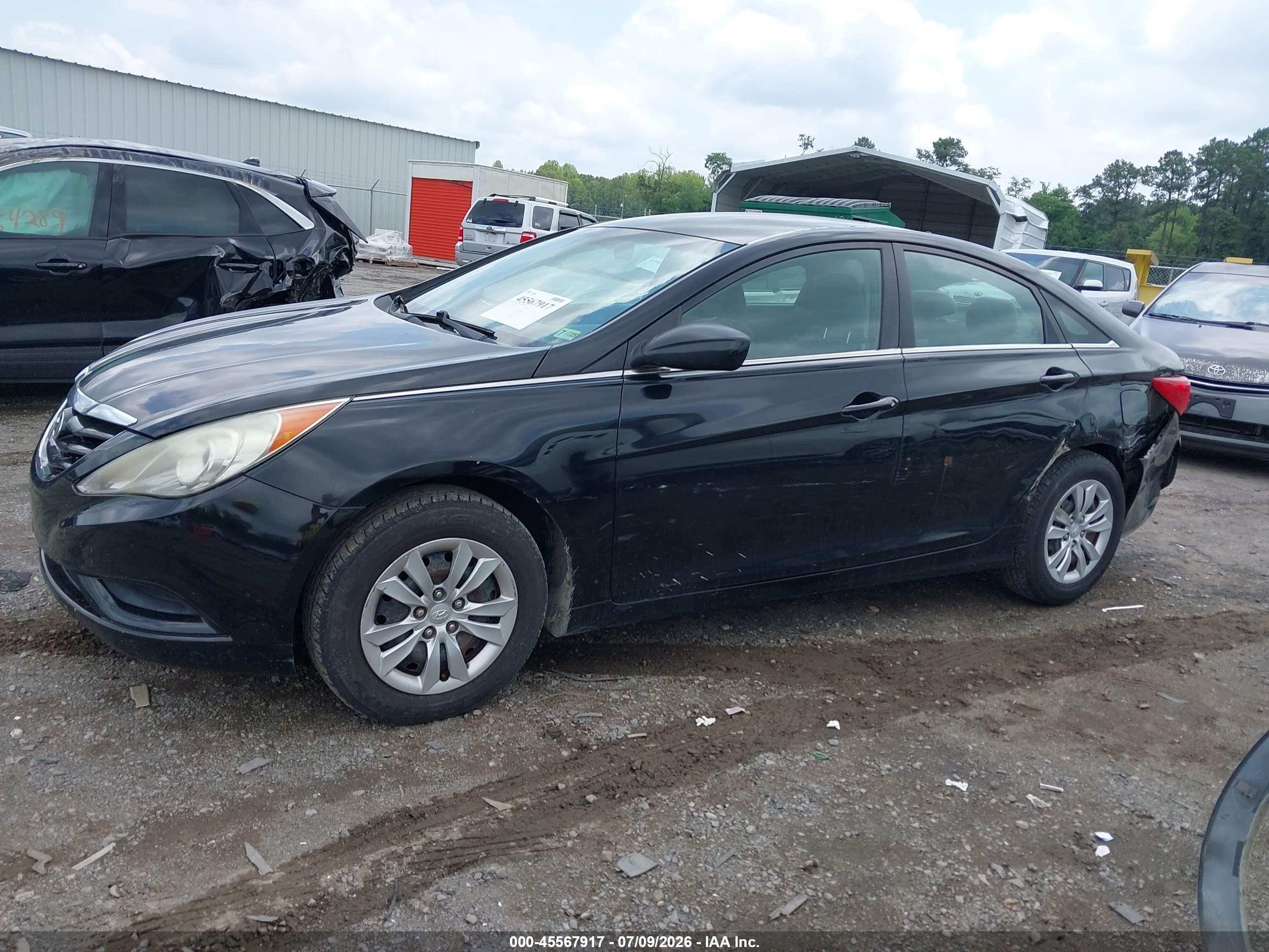 2011 Hyundai Sonata Gls Black vin: 5NPEB4AC7BH017075