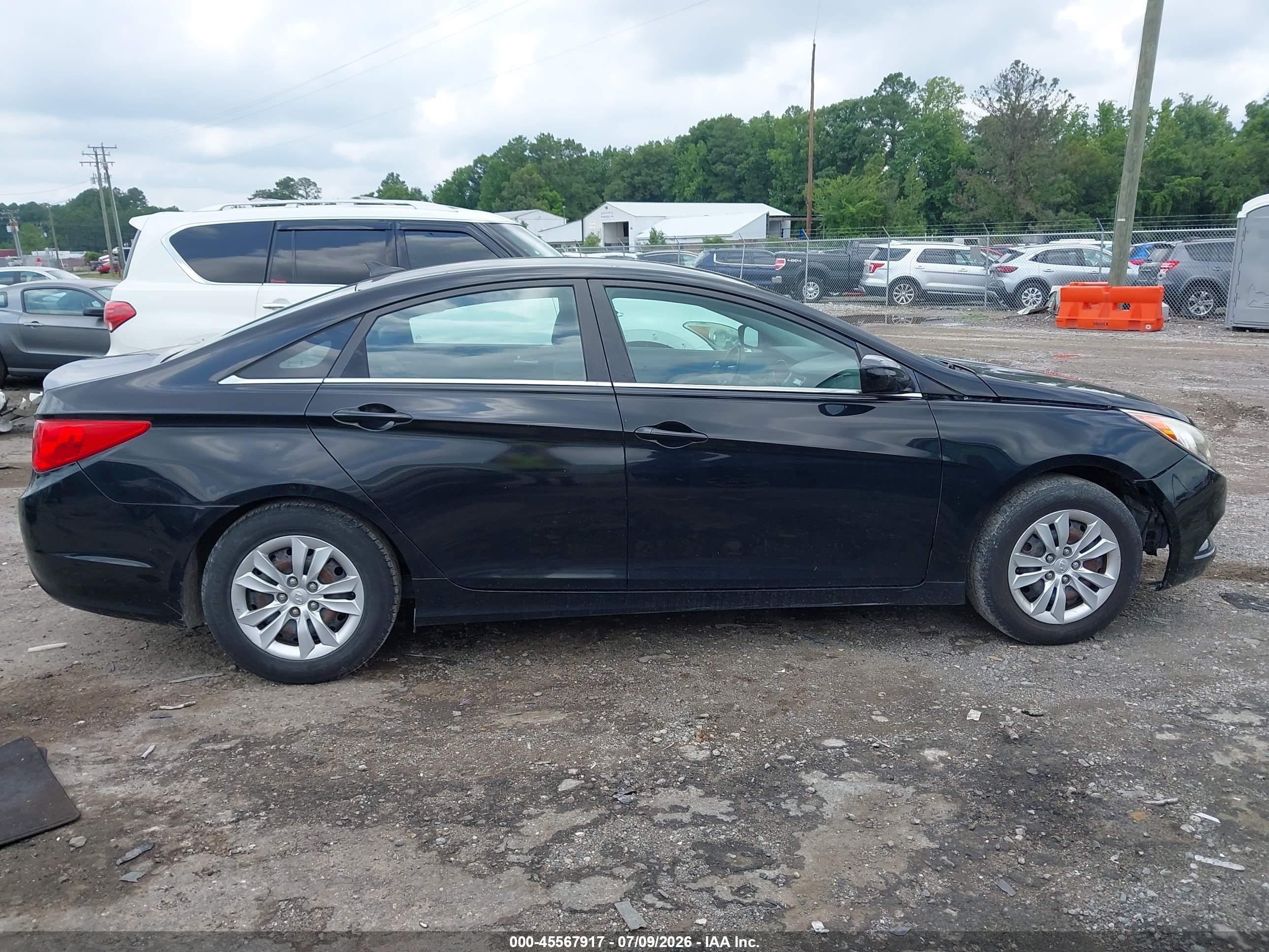 2011 Hyundai Sonata Gls Black vin: 5NPEB4AC7BH017075
