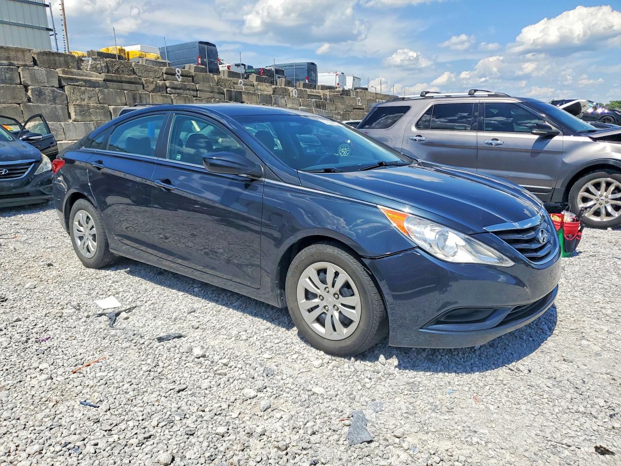 2011 Hyundai Sonata Gls Blue vin: 5NPEB4AC7BH020557
