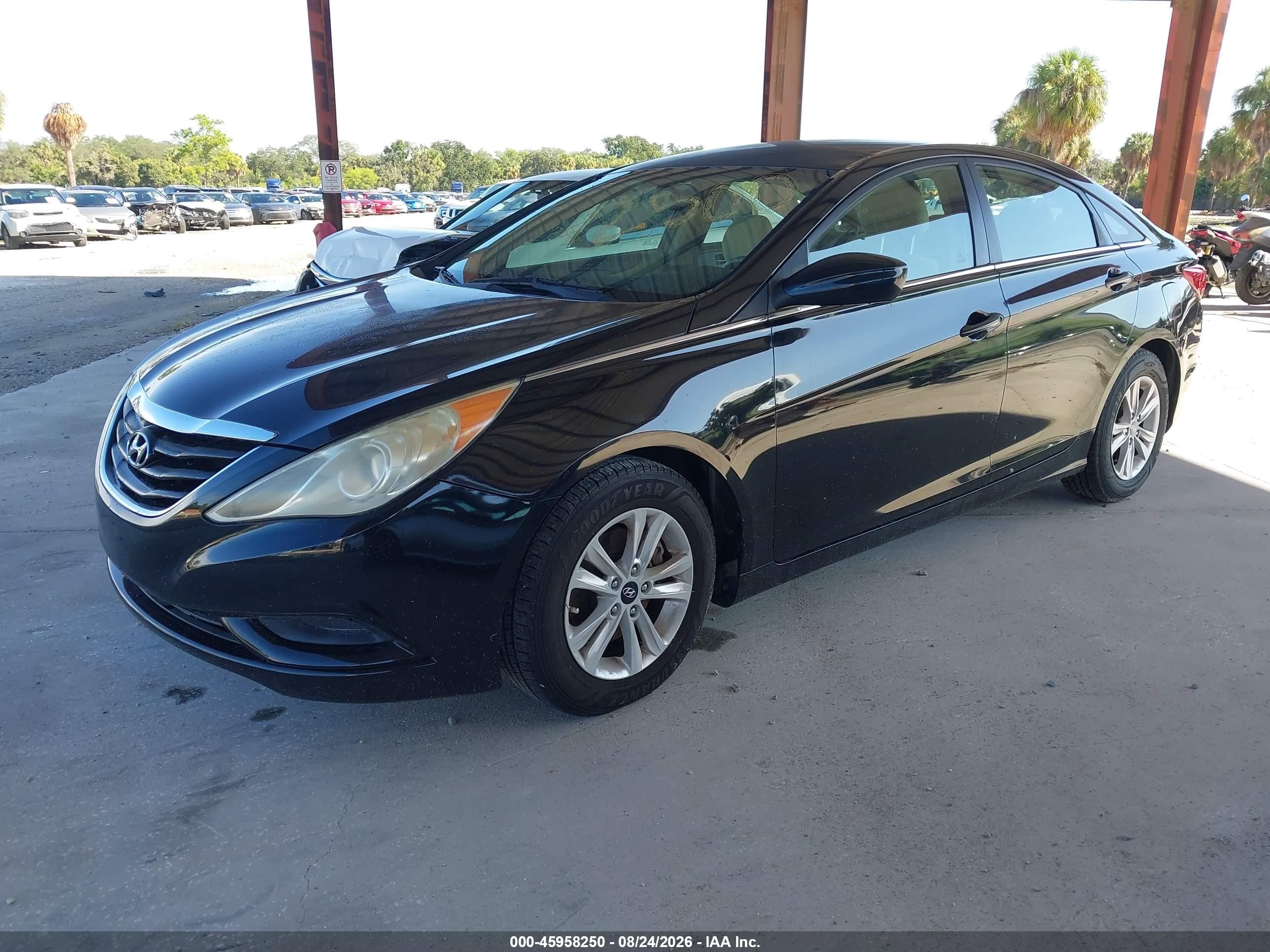 2011 Hyundai Sonata Gls Черный vin: 5NPEB4AC7BH022244