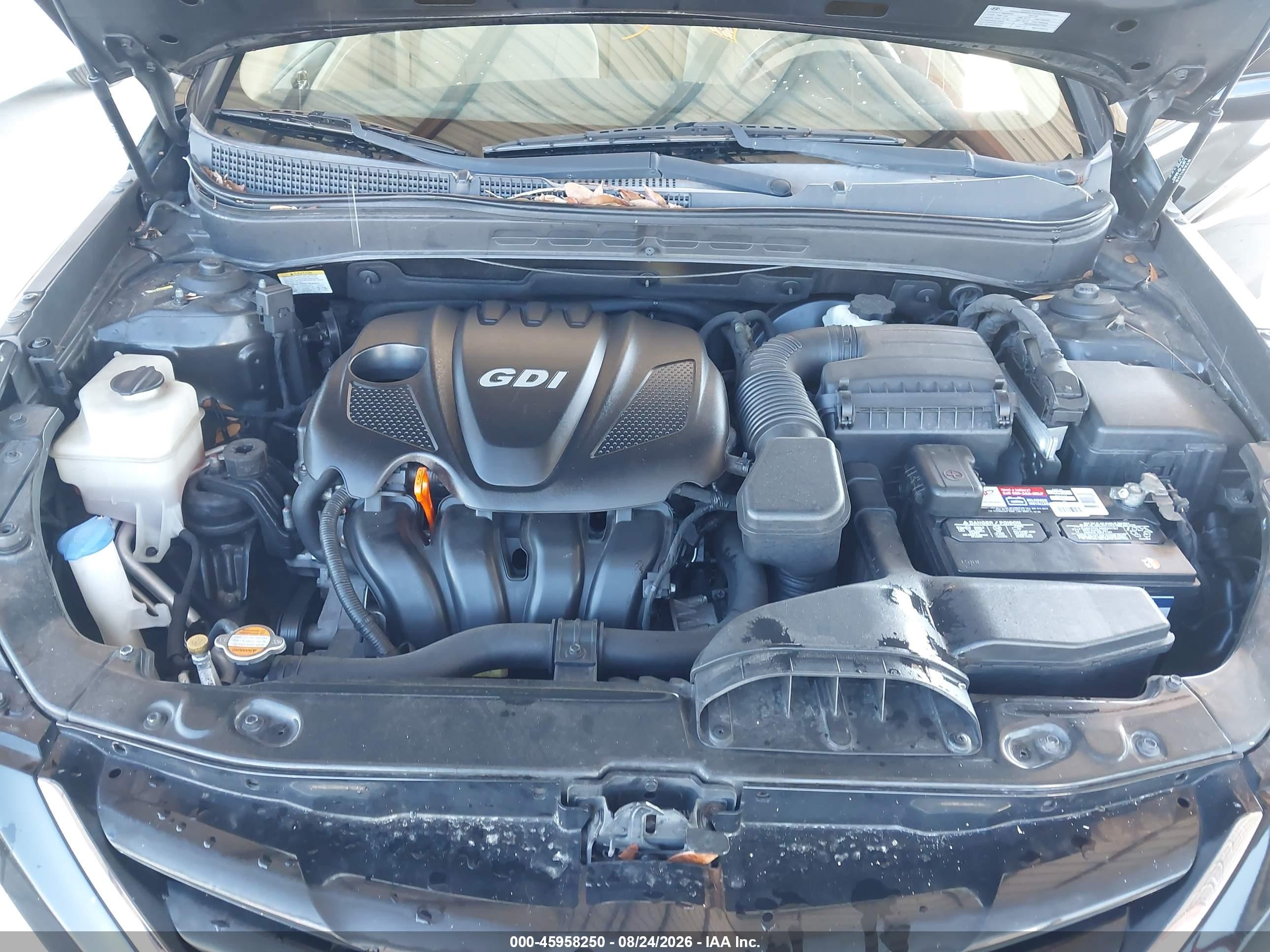 2011 Hyundai Sonata Gls Черный vin: 5NPEB4AC7BH022244