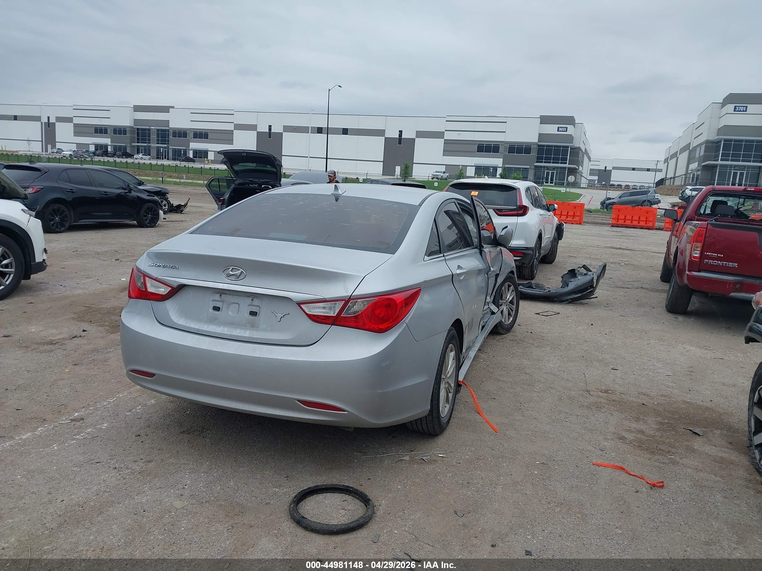 2011 Hyundai Sonata Gls Silver vin: 5NPEB4AC7BH032630