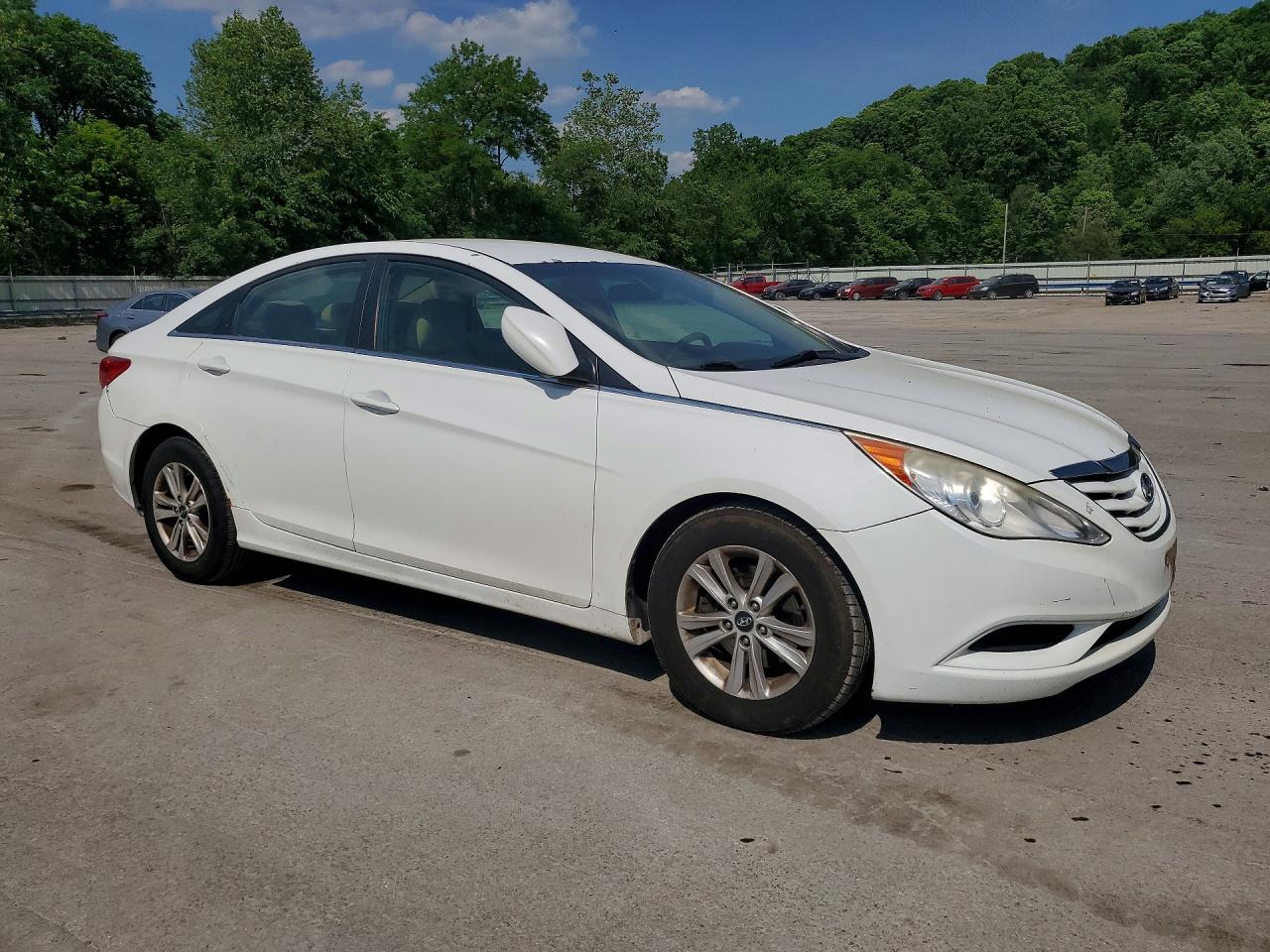 2011 Hyundai Sonata Gls White vin: 5NPEB4AC7BH047158