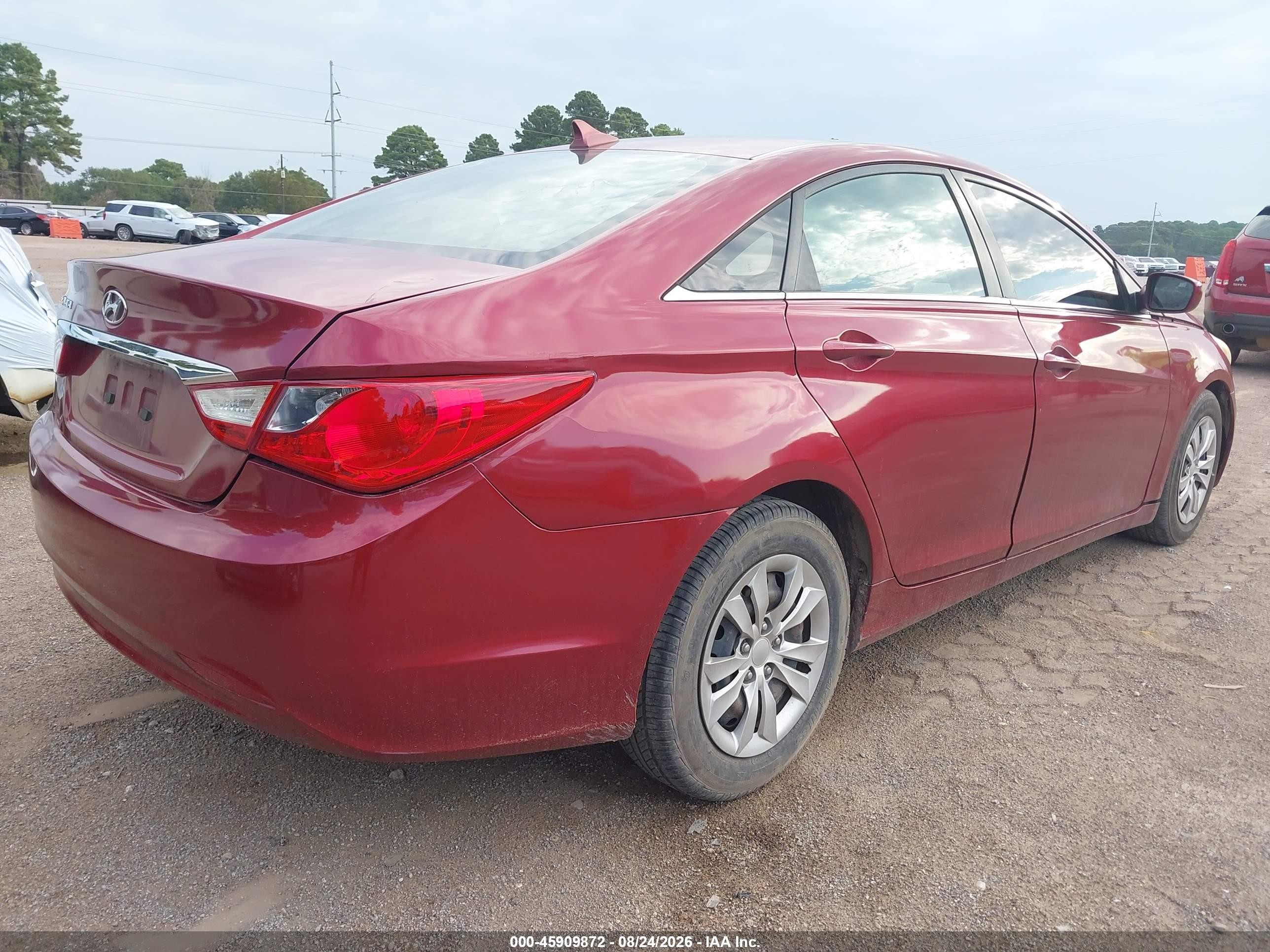 2011 Hyundai Sonata Gls Maroon vin: 5NPEB4AC7BH048519