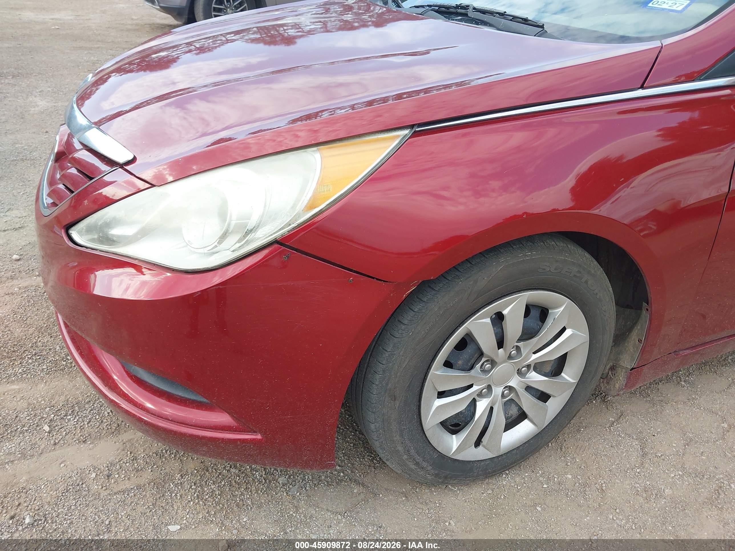 2011 Hyundai Sonata Gls Maroon vin: 5NPEB4AC7BH048519