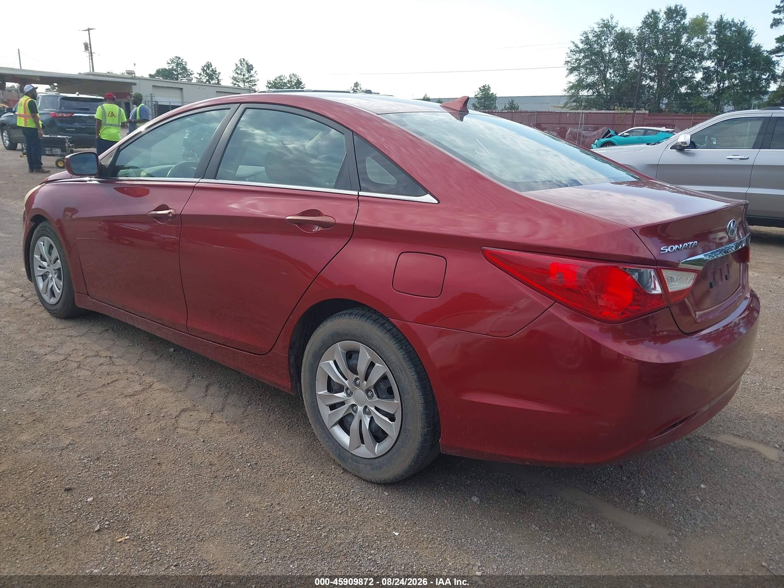 2011 Hyundai Sonata Gls Maroon vin: 5NPEB4AC7BH048519