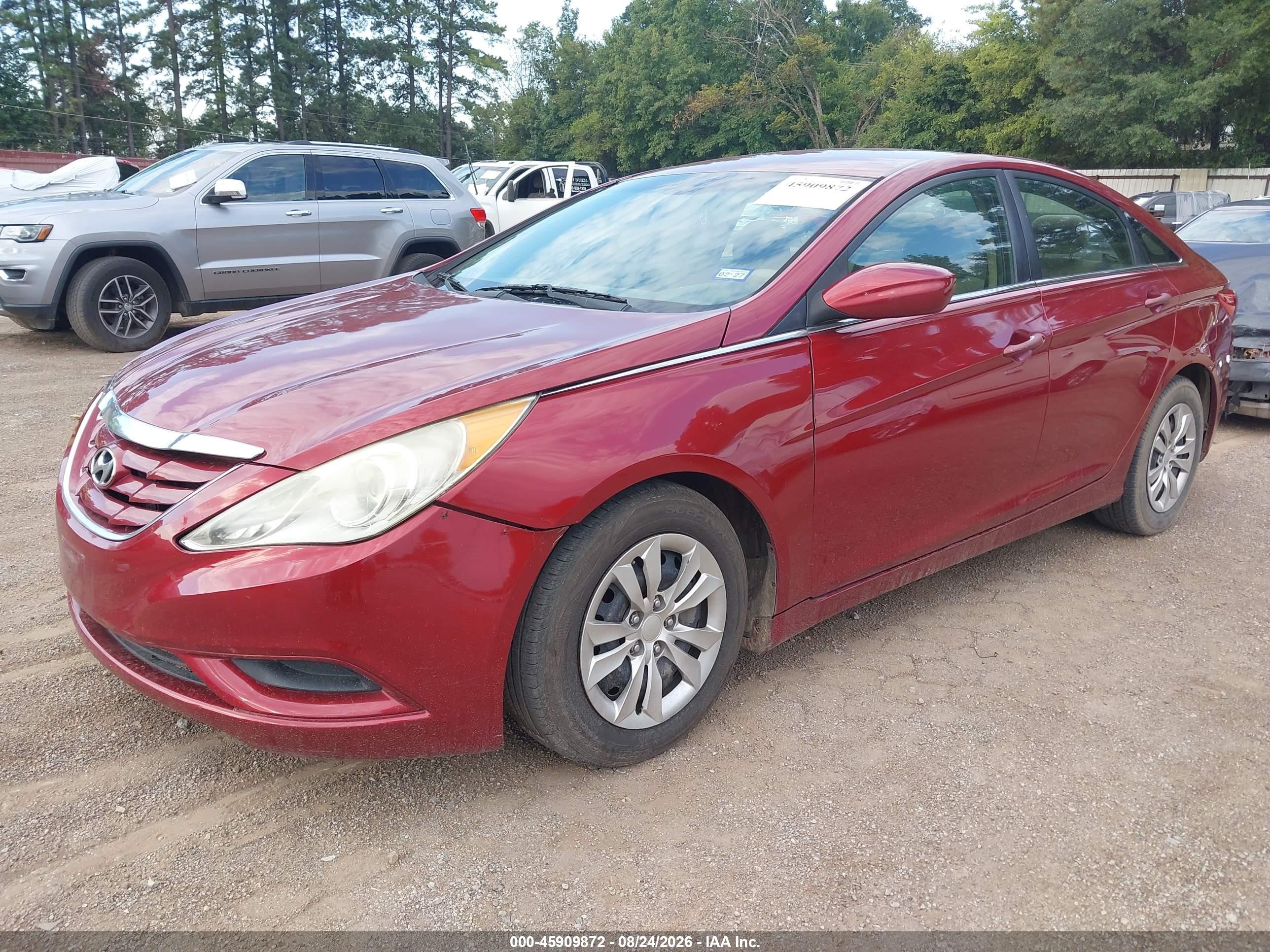 2011 Hyundai Sonata Gls Maroon vin: 5NPEB4AC7BH048519
