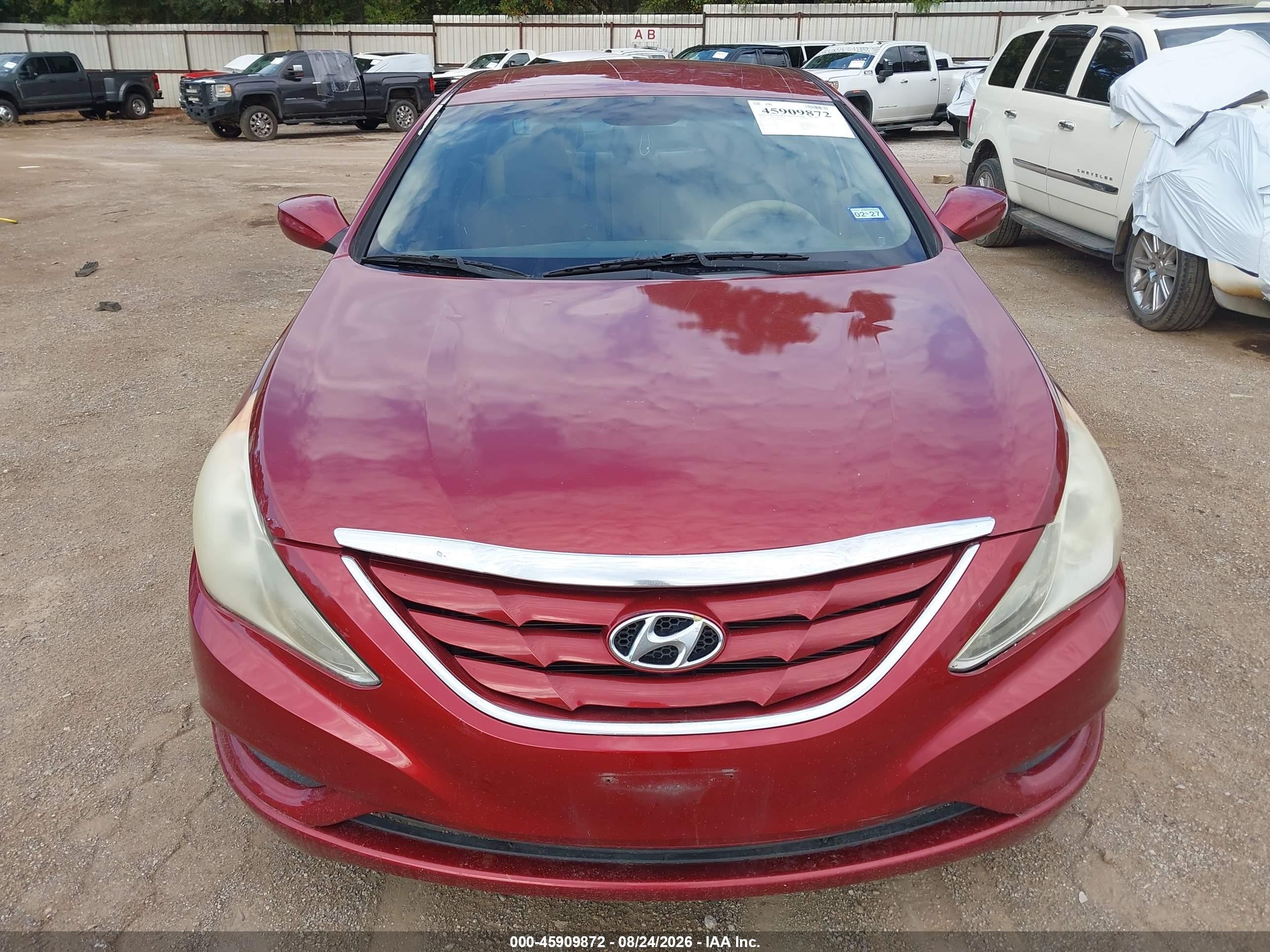 2011 Hyundai Sonata Gls Maroon vin: 5NPEB4AC7BH048519