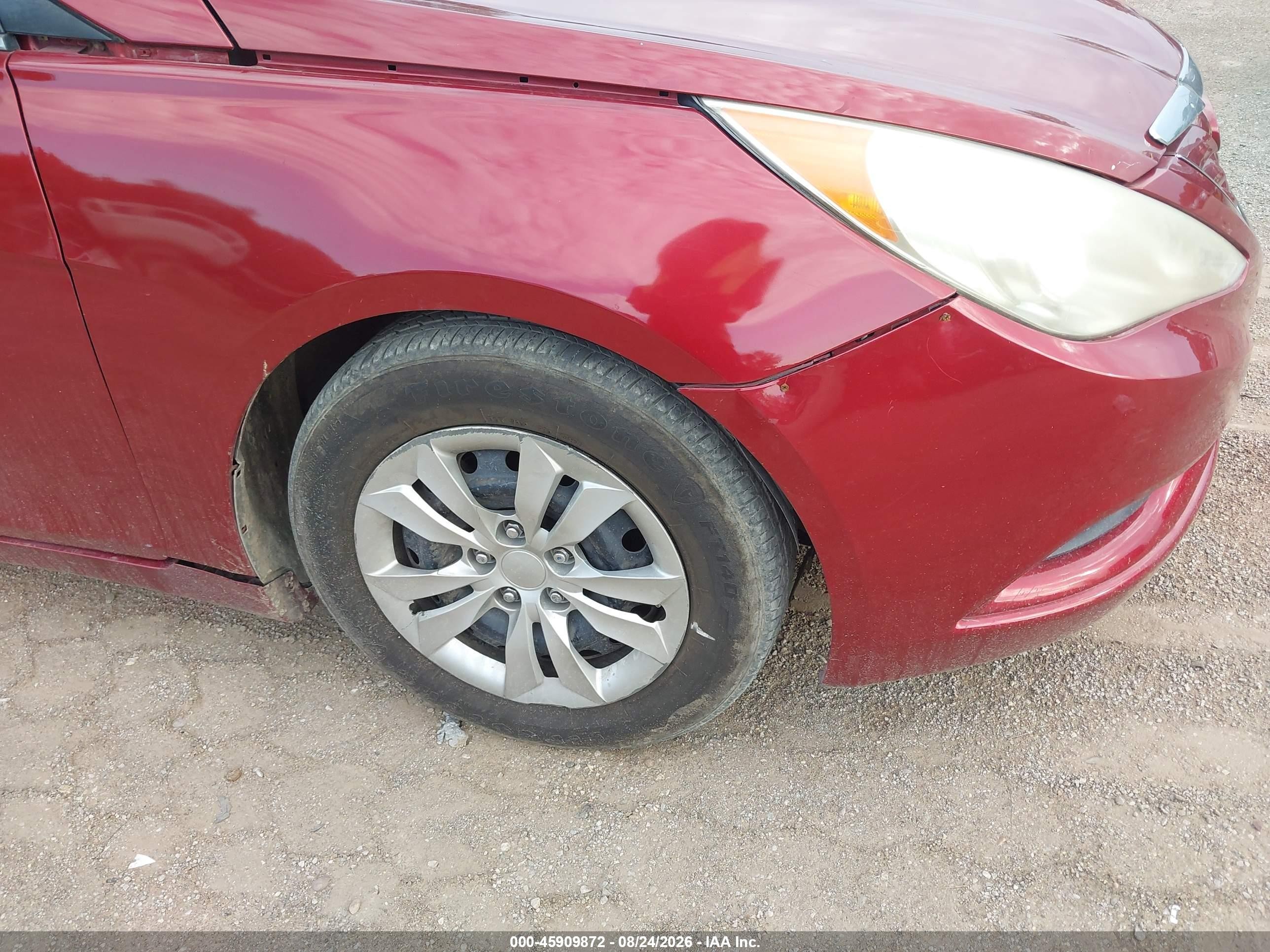 2011 Hyundai Sonata Gls Maroon vin: 5NPEB4AC7BH048519