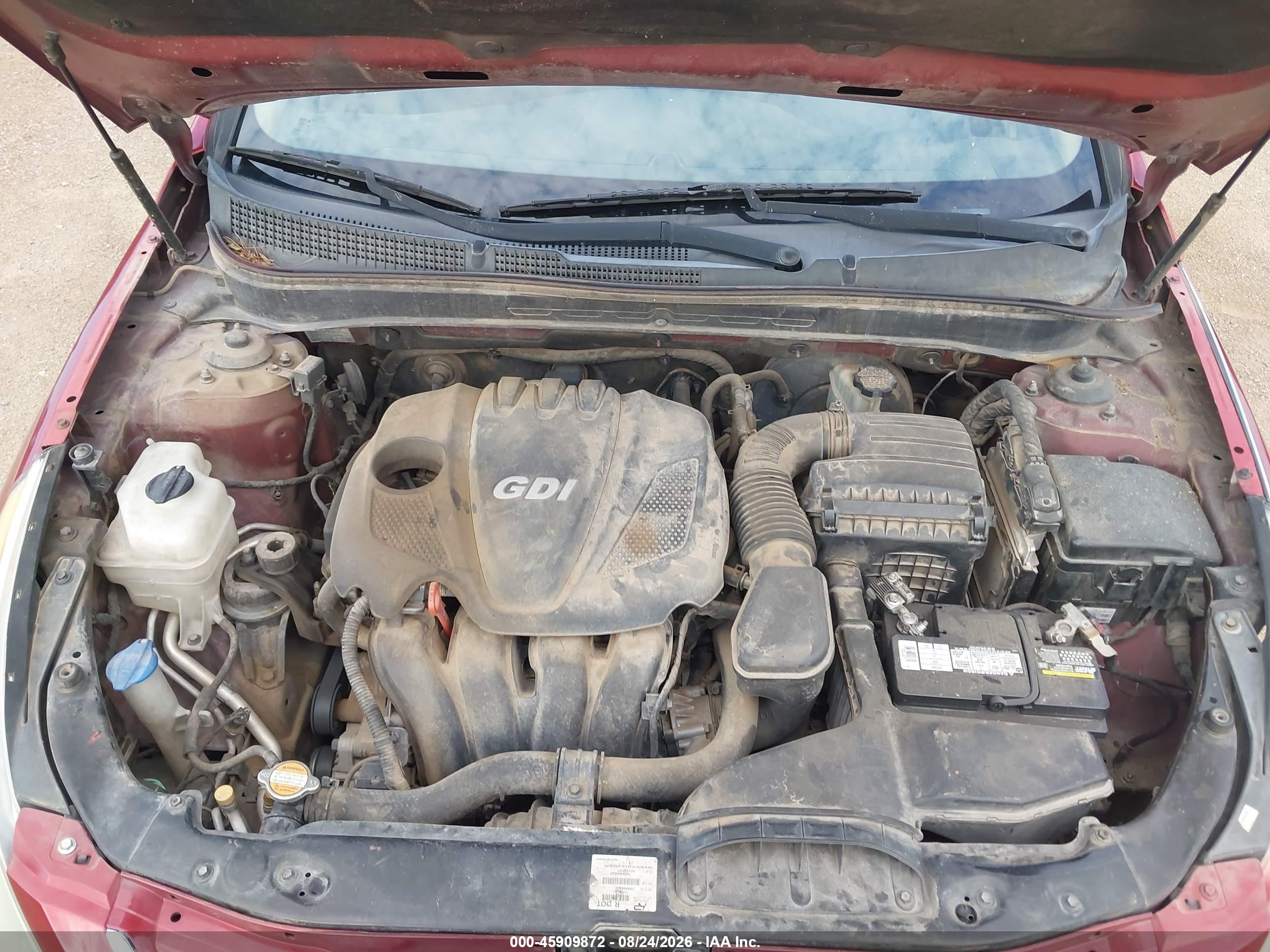 2011 Hyundai Sonata Gls Maroon vin: 5NPEB4AC7BH048519