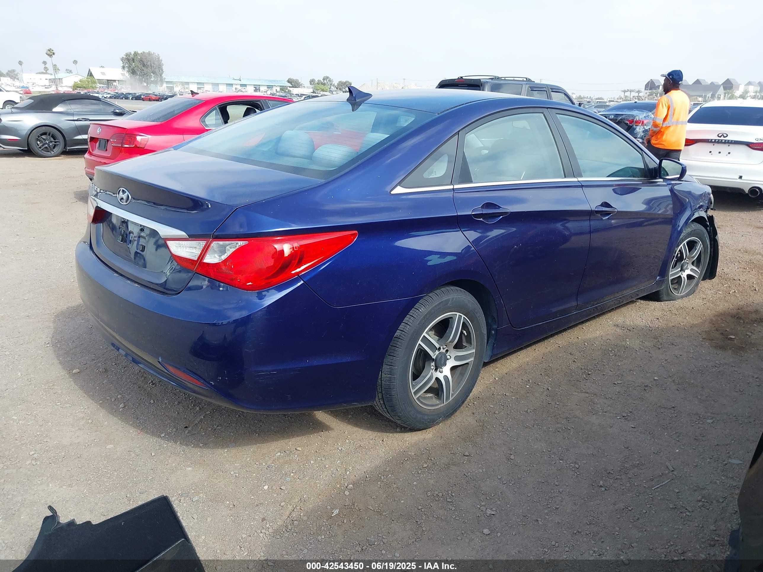 2011 Hyundai Sonata Gls Blue vin: 5NPEB4AC7BH060699