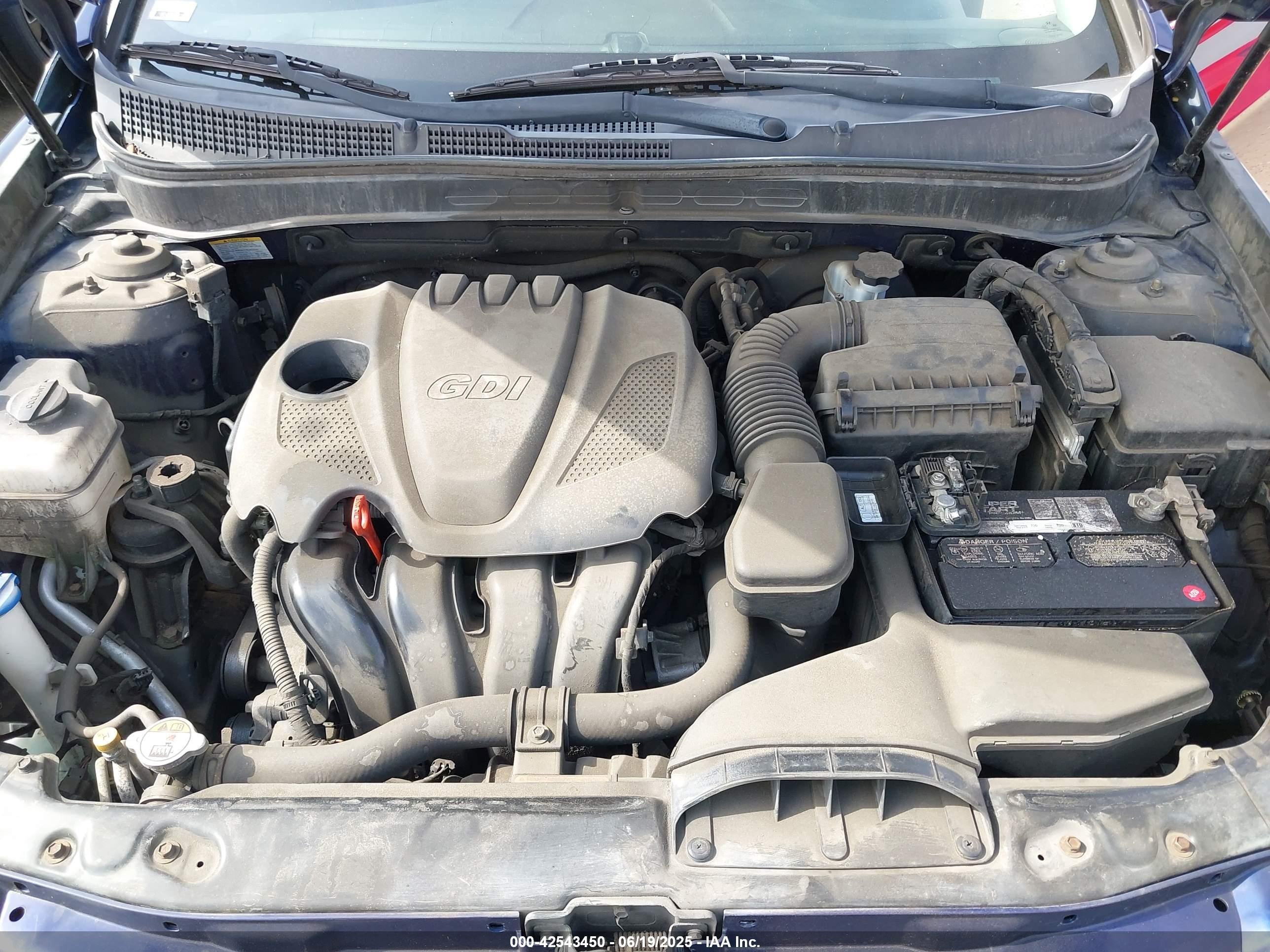 2011 Hyundai Sonata Gls Blue vin: 5NPEB4AC7BH060699