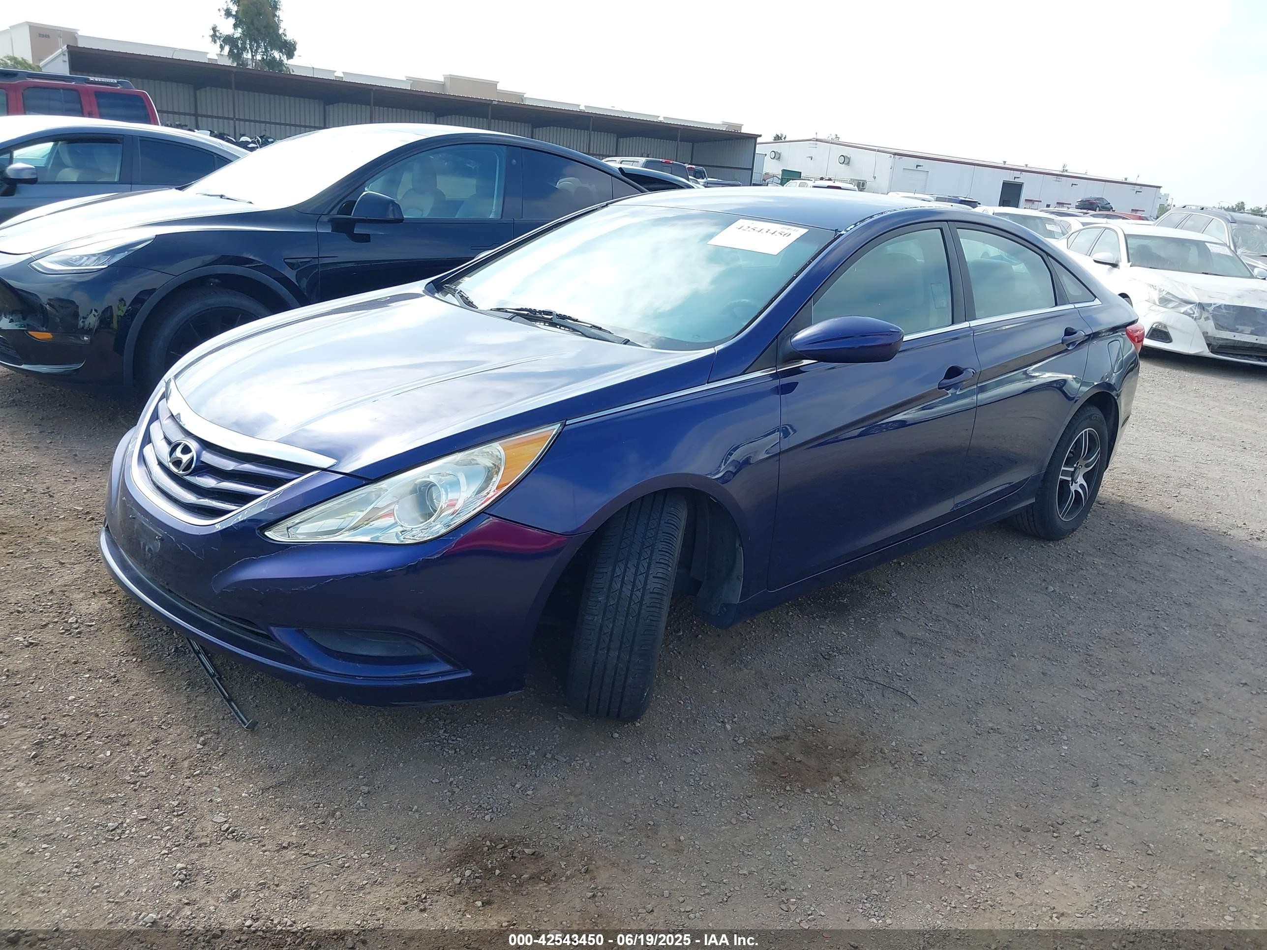 2011 Hyundai Sonata Gls Blue vin: 5NPEB4AC7BH060699