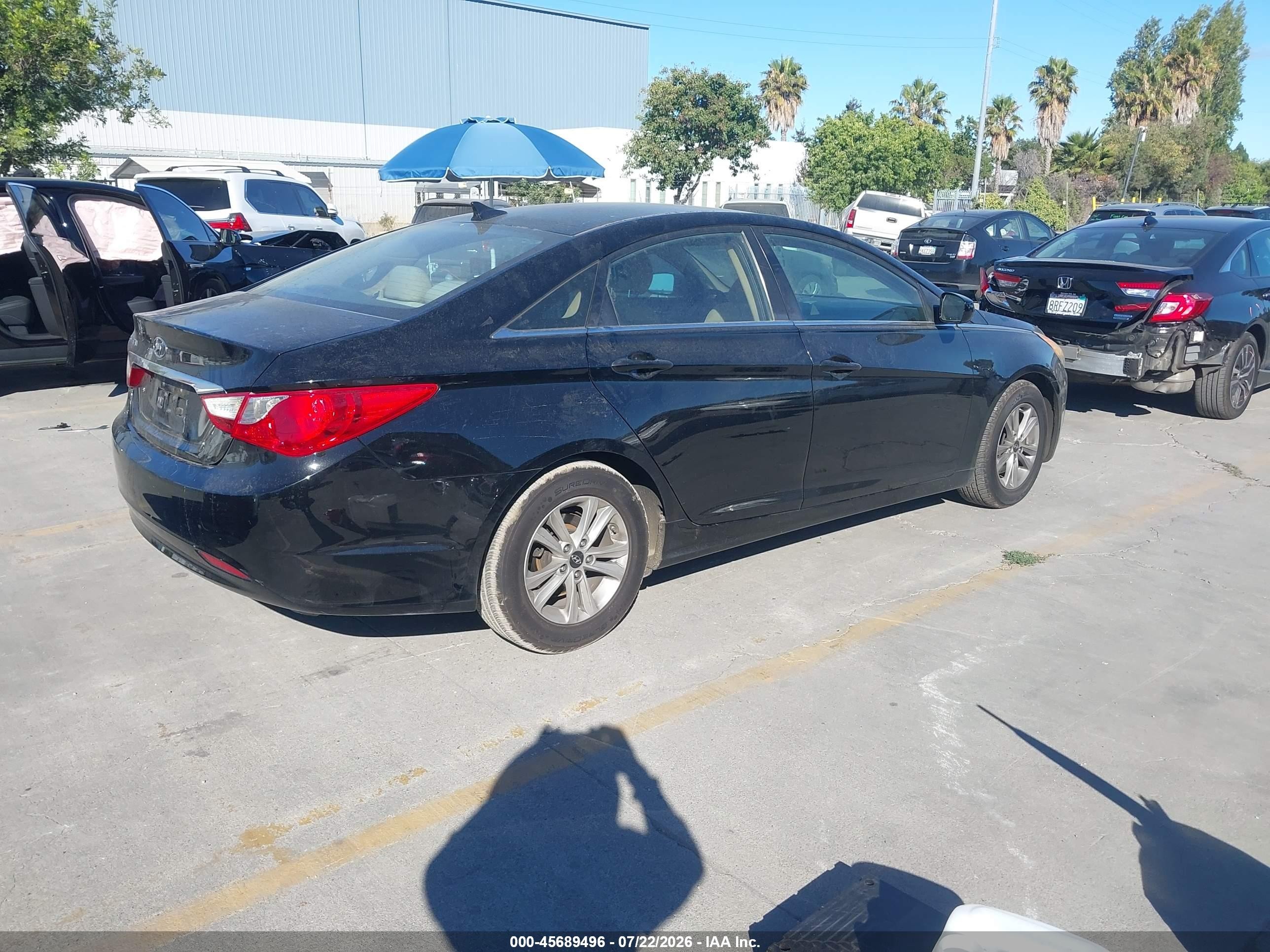 2011 Hyundai Sonata Gls Черный vin: 5NPEB4AC7BH065725