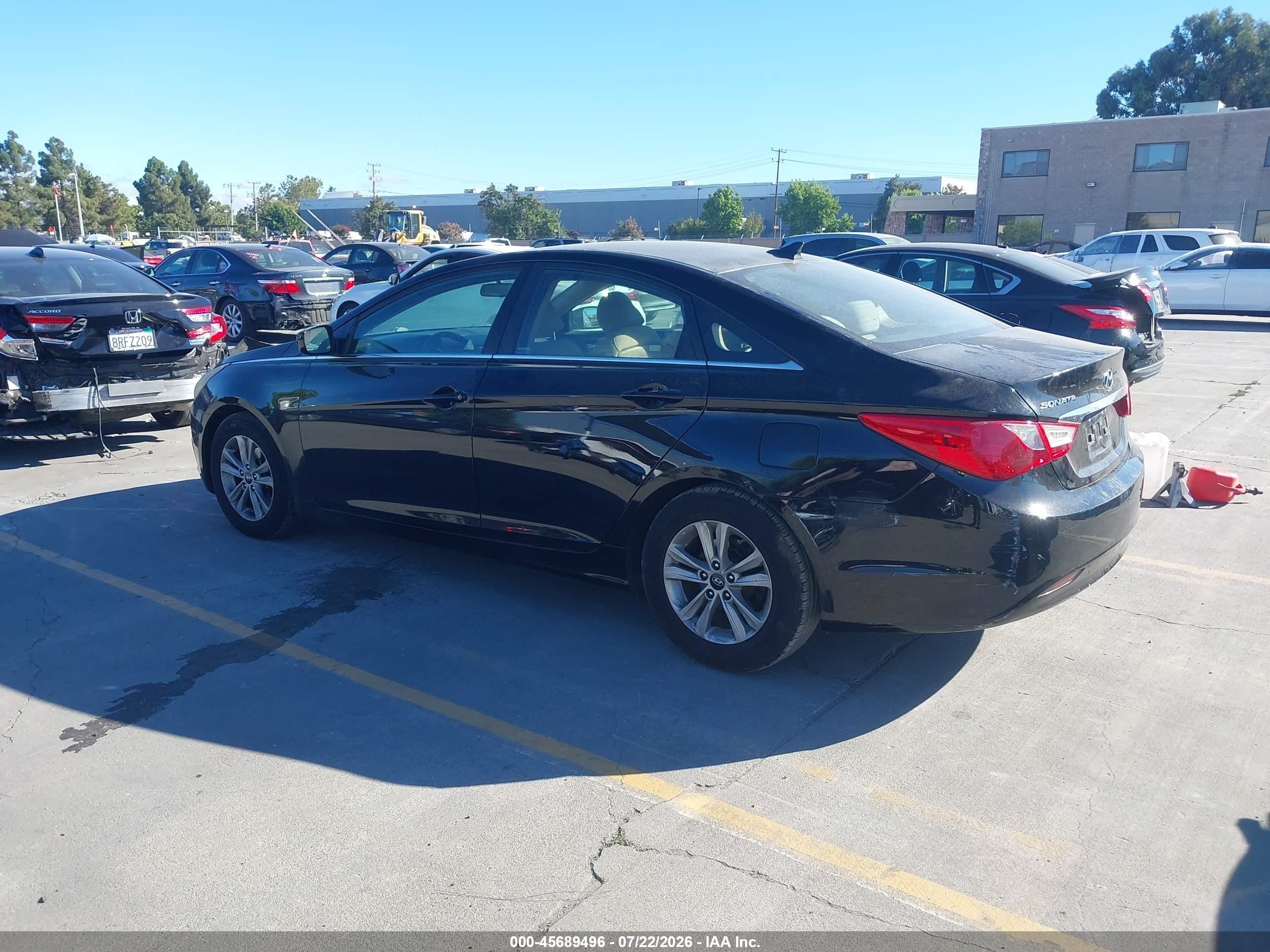 2011 Hyundai Sonata Gls Черный vin: 5NPEB4AC7BH065725