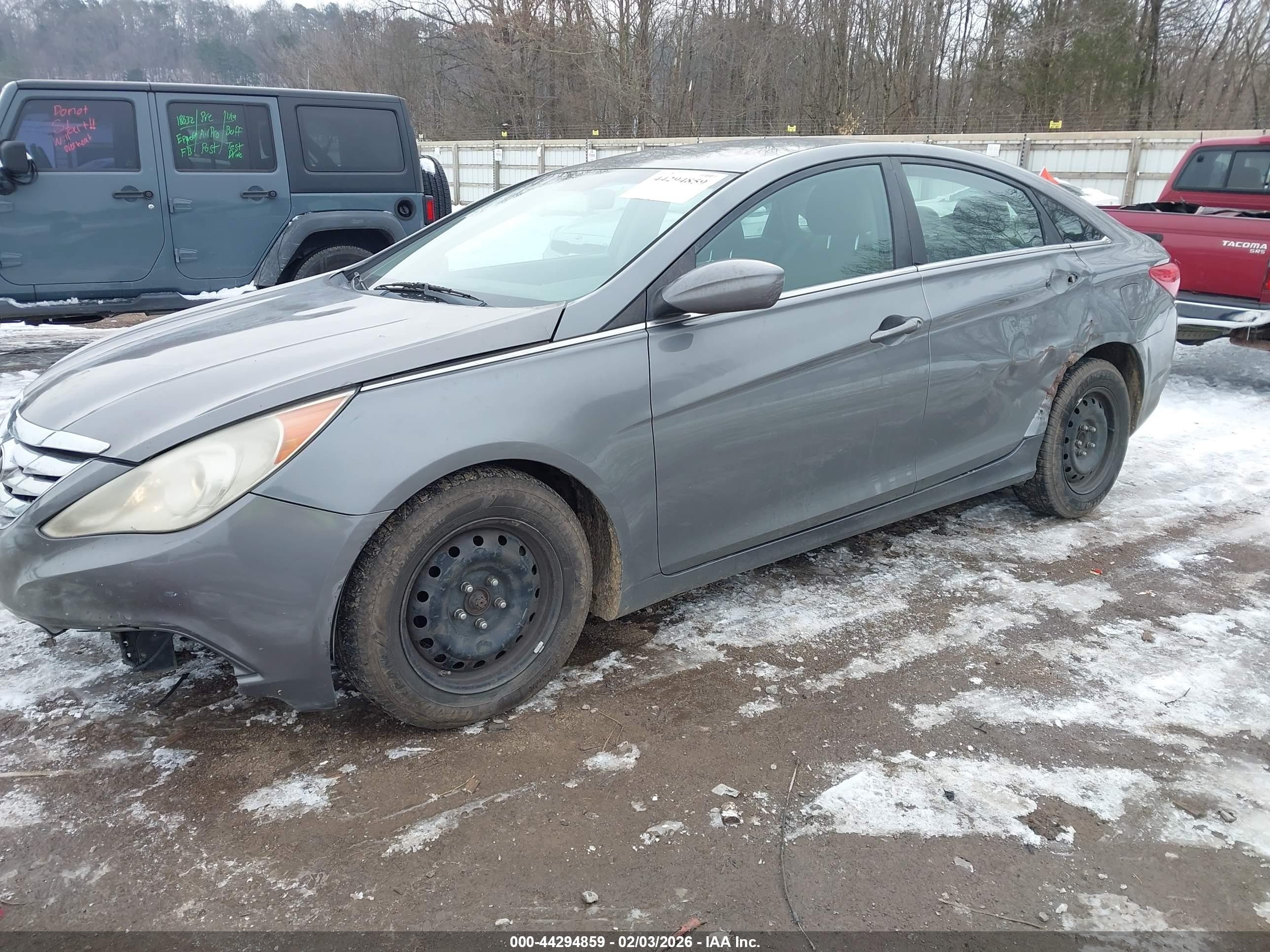 2011 Hyundai Sonata Gls Gray vin: 5NPEB4AC7BH072075