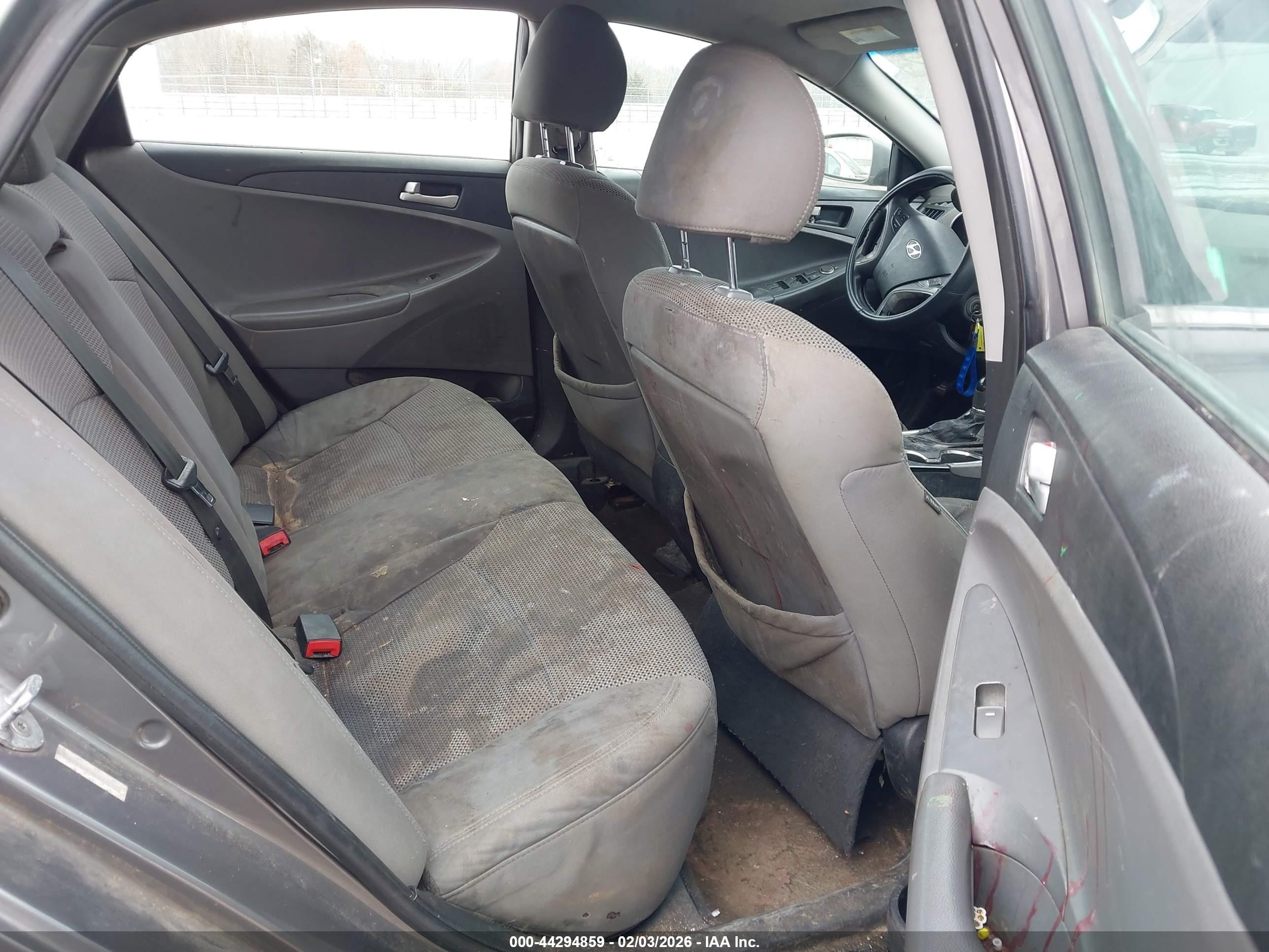 2011 Hyundai Sonata Gls Gray vin: 5NPEB4AC7BH072075