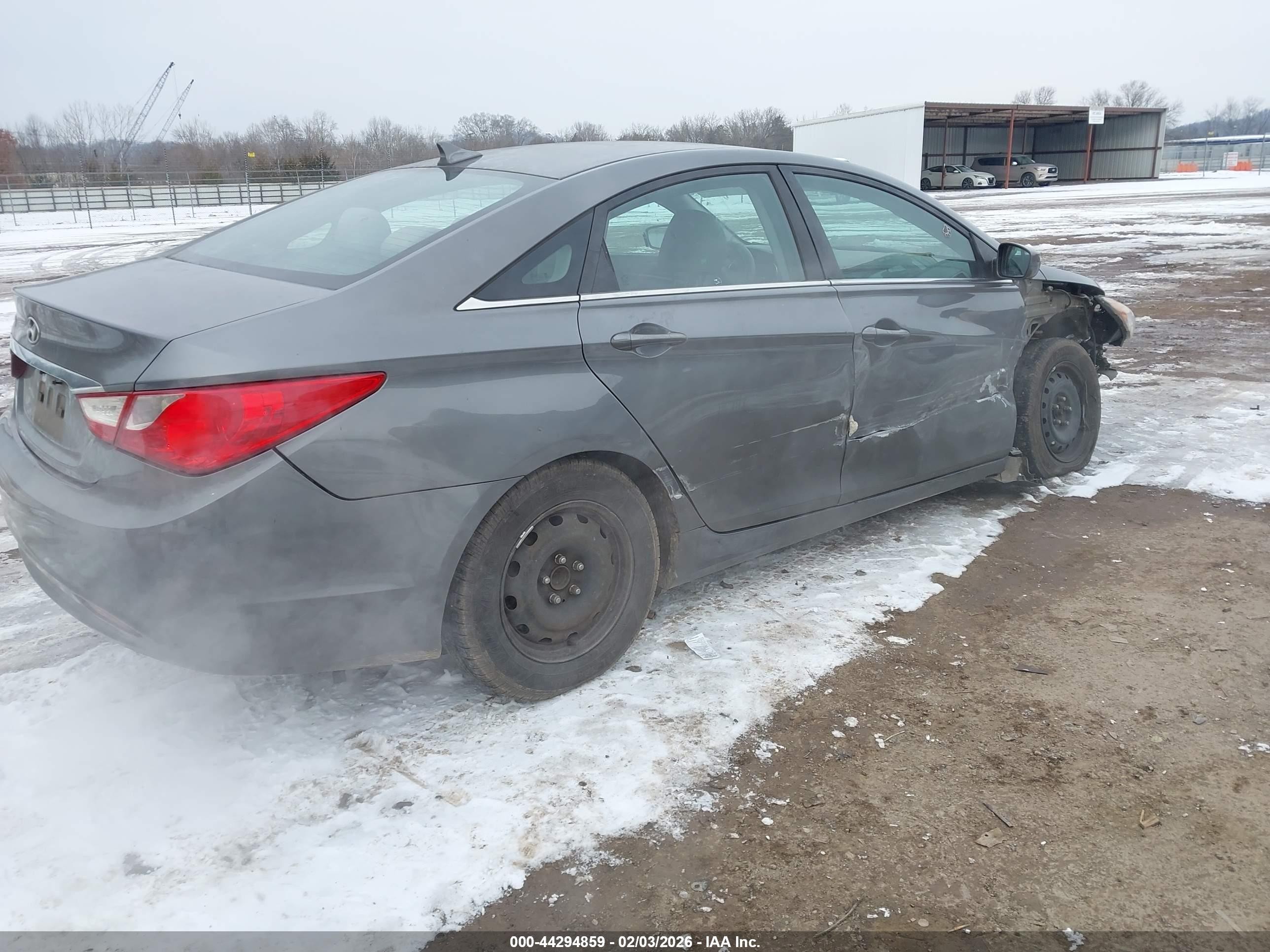 2011 Hyundai Sonata Gls Gray vin: 5NPEB4AC7BH072075