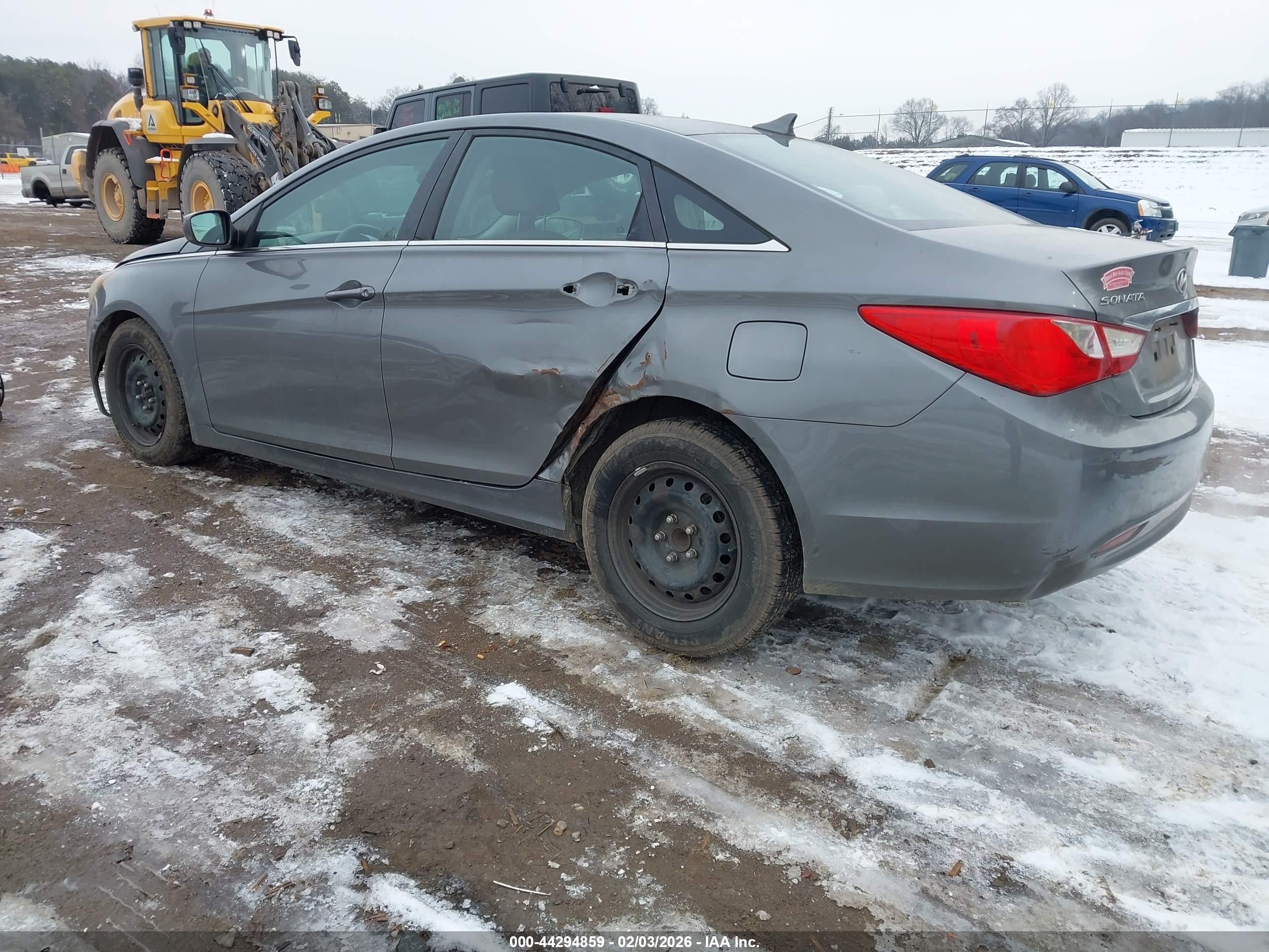 2011 Hyundai Sonata Gls Gray vin: 5NPEB4AC7BH072075