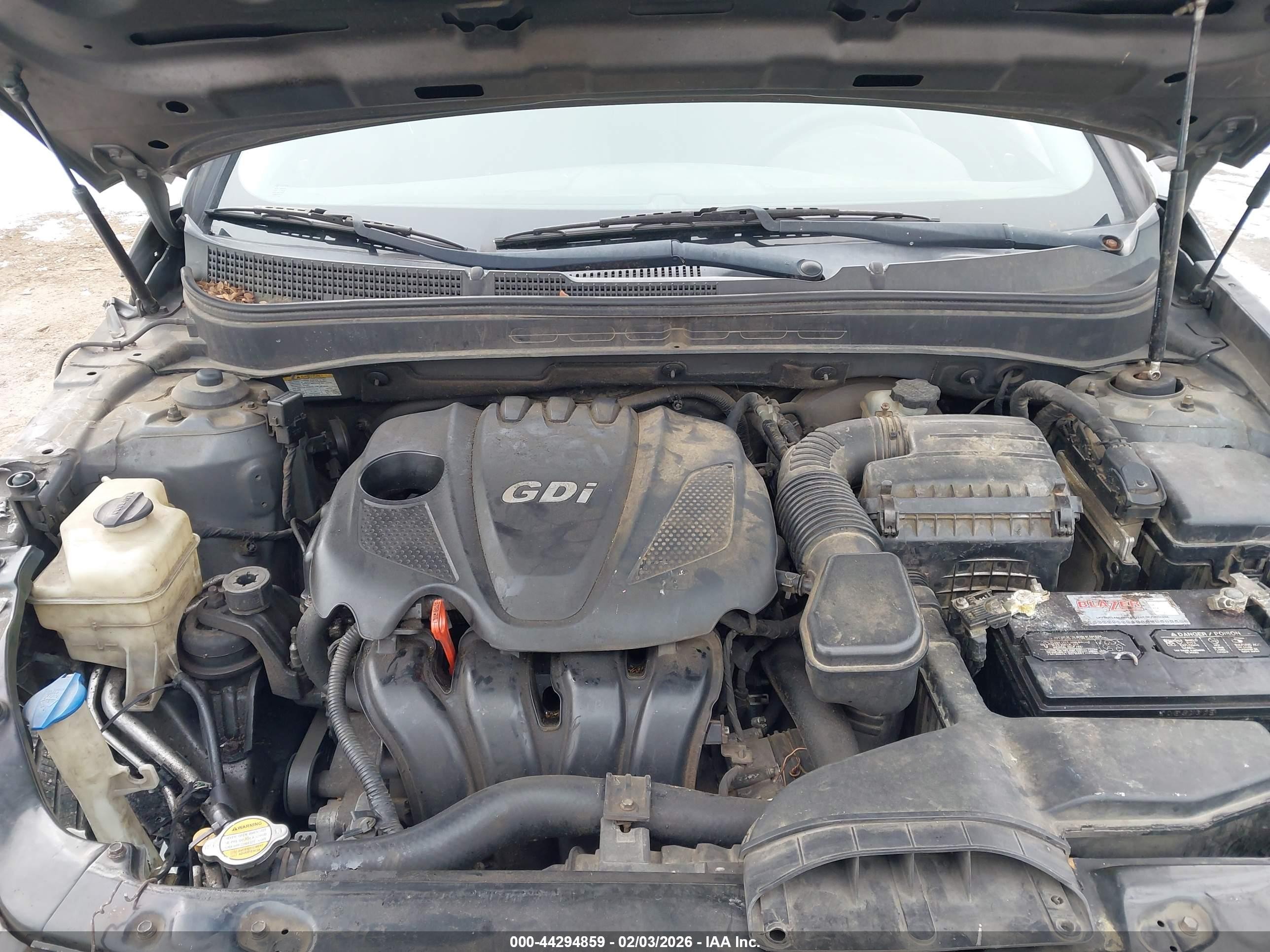 2011 Hyundai Sonata Gls Gray vin: 5NPEB4AC7BH072075
