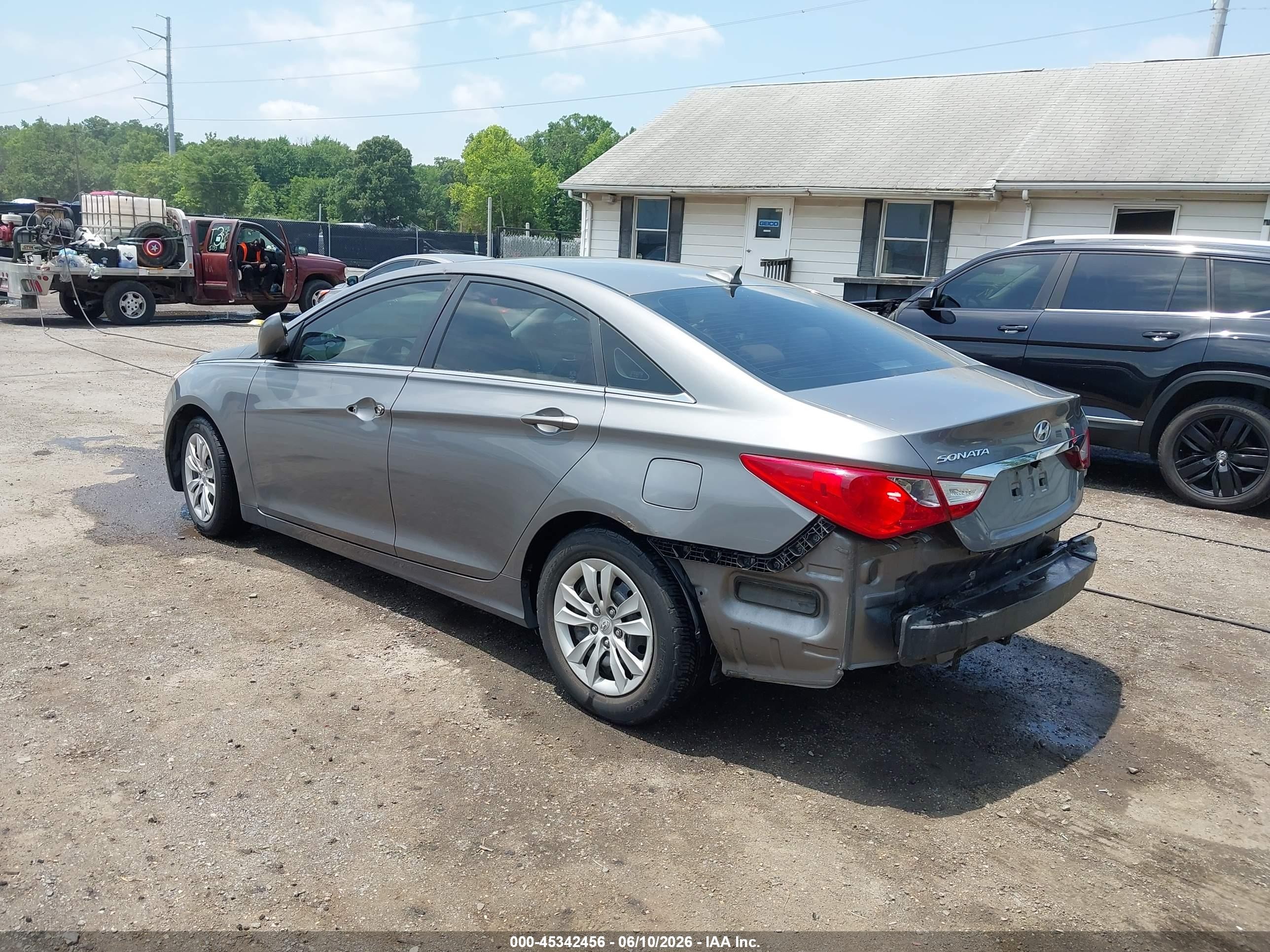 2011 Hyundai Sonata Gls Gray vin: 5NPEB4AC7BH078233