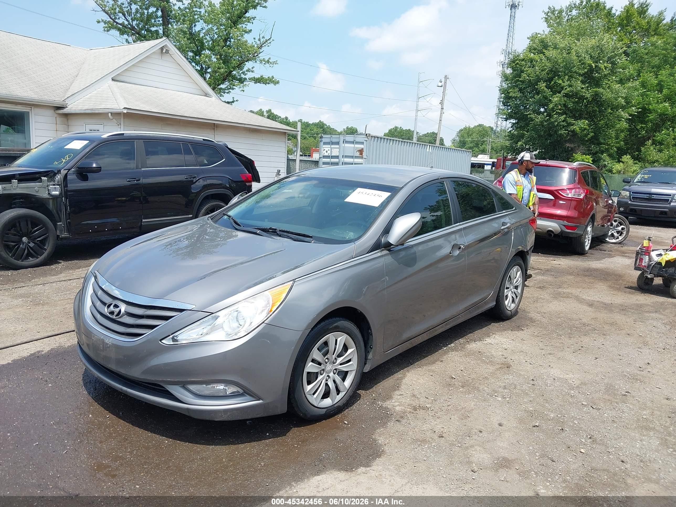 2011 Hyundai Sonata Gls Gray vin: 5NPEB4AC7BH078233