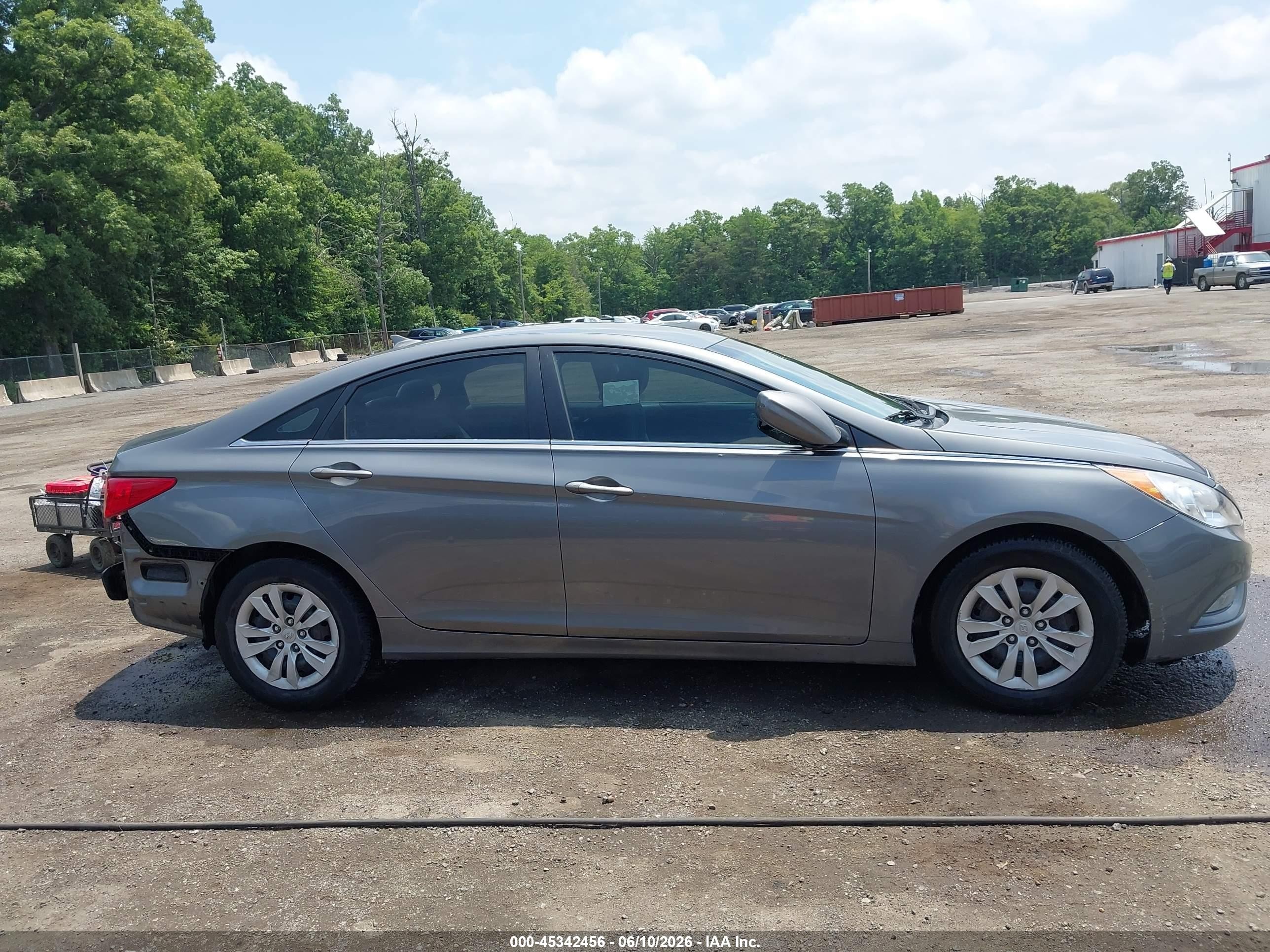 2011 Hyundai Sonata Gls Gray vin: 5NPEB4AC7BH078233