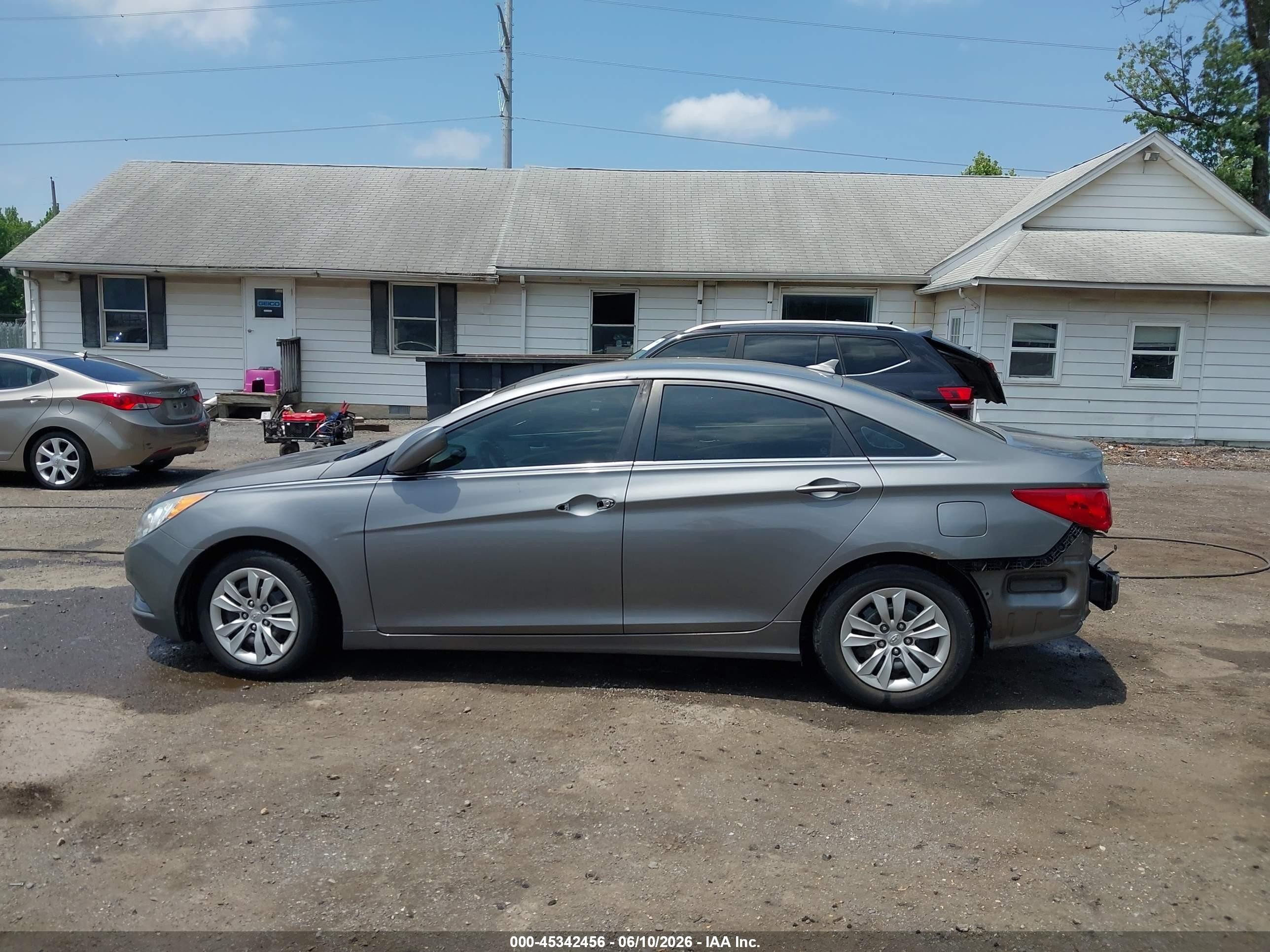 2011 Hyundai Sonata Gls Gray vin: 5NPEB4AC7BH078233