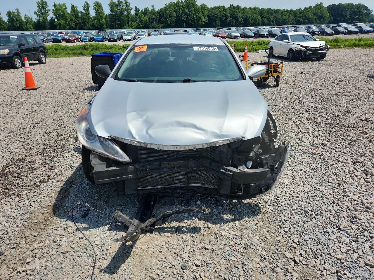 2011 Hyundai Sonata Gls Silver vin: 5NPEB4AC7BH095145