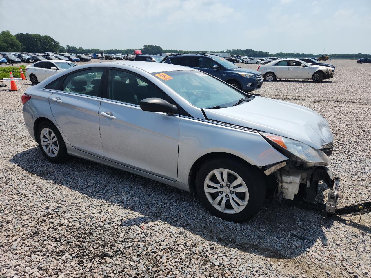 2011 Hyundai Sonata Gls Silver vin: 5NPEB4AC7BH095145