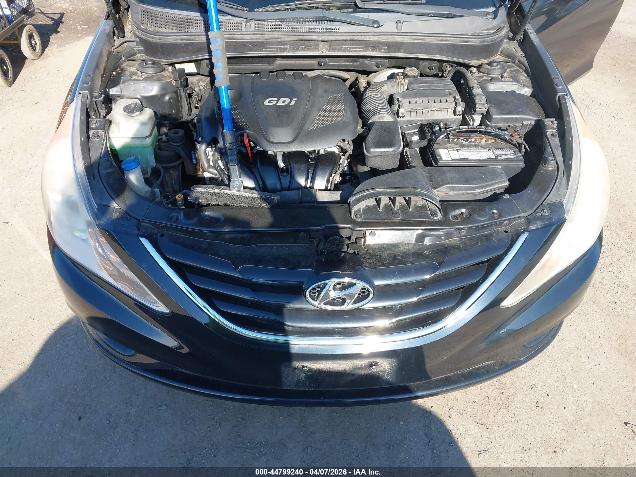 2011 Hyundai Sonata Gls Black vin: 5NPEB4AC7BH130962