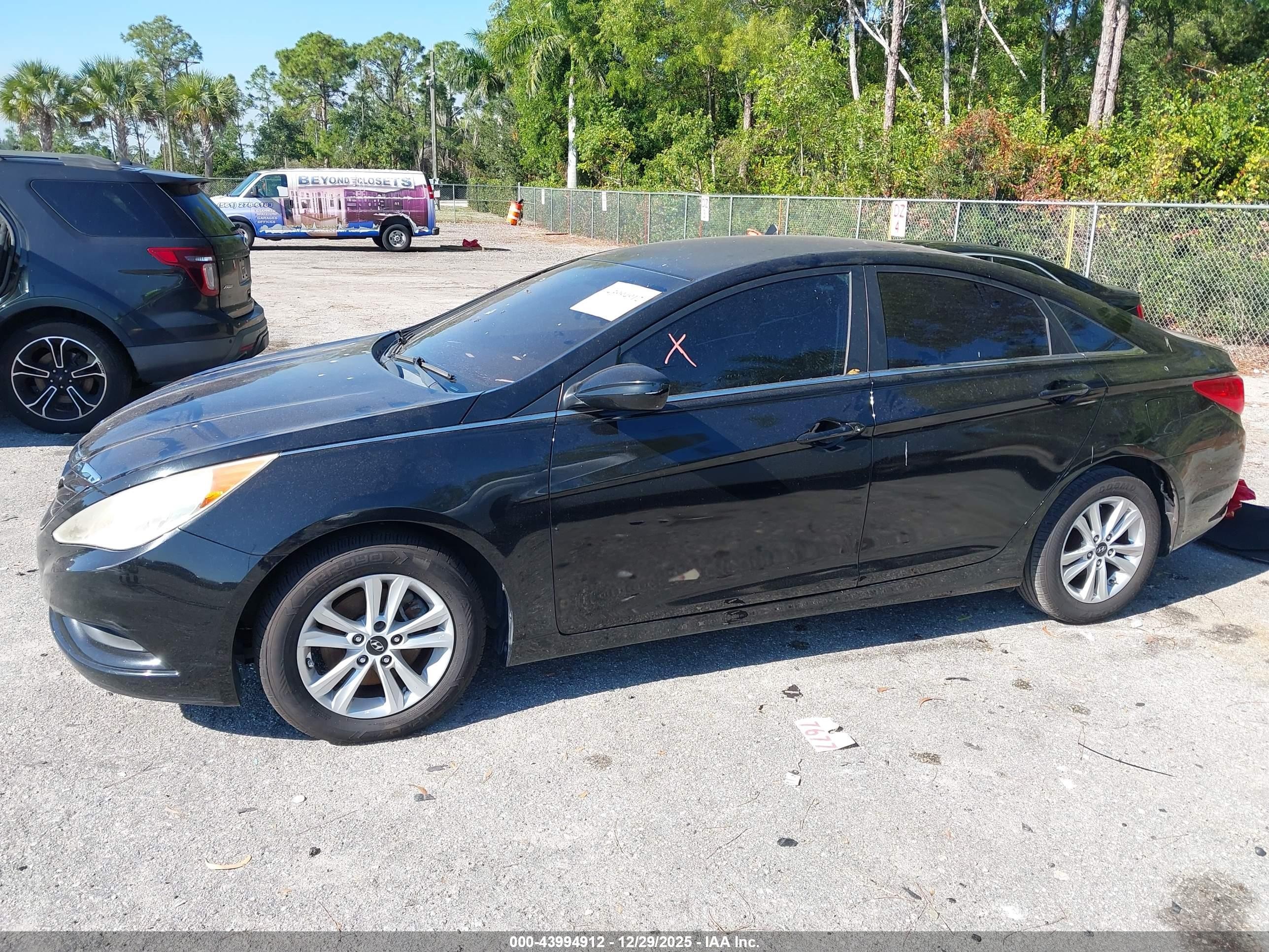2011 Hyundai Sonata Gls Black vin: 5NPEB4AC7BH136552