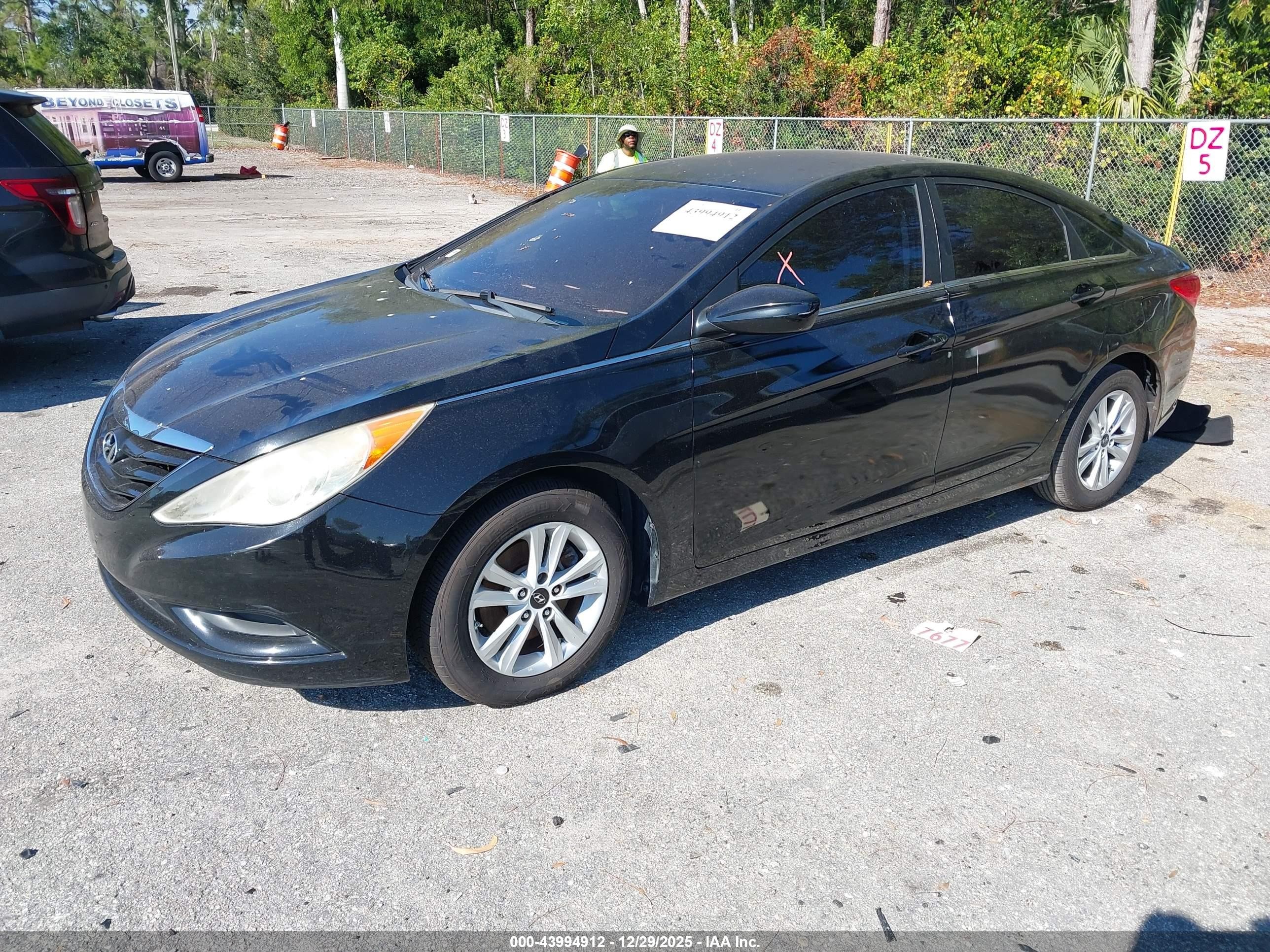2011 Hyundai Sonata Gls Black vin: 5NPEB4AC7BH136552